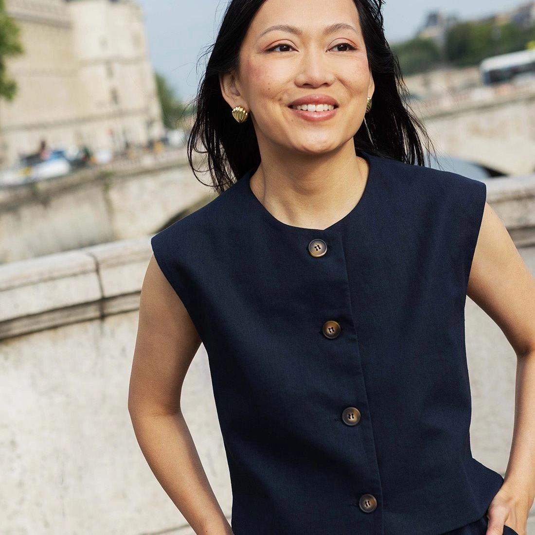 Halle cardigan - navy