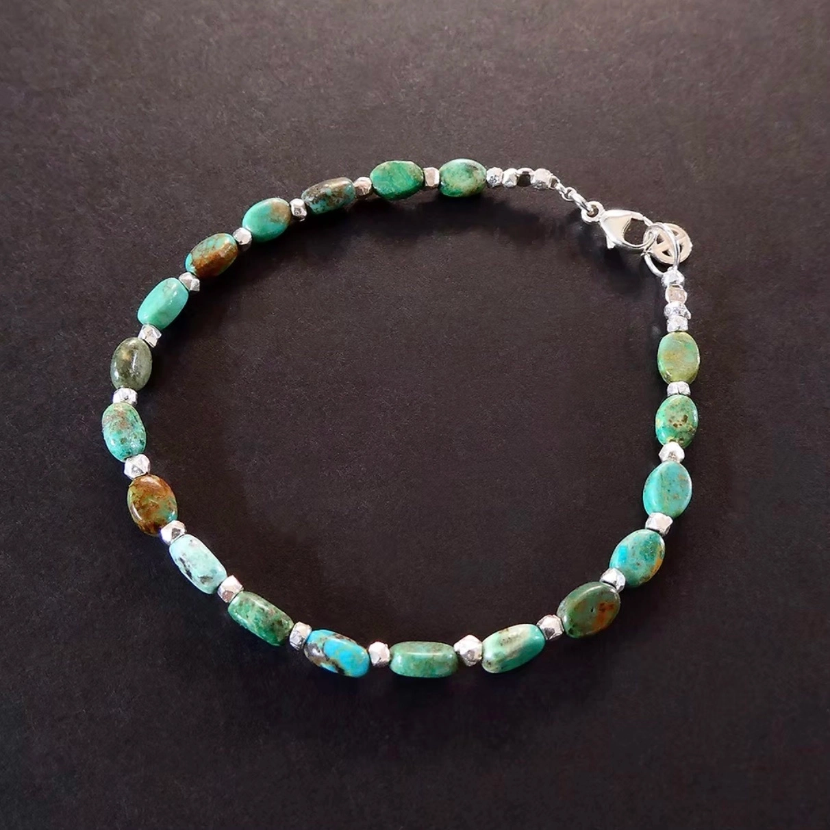 Bracelet turquoises ovales