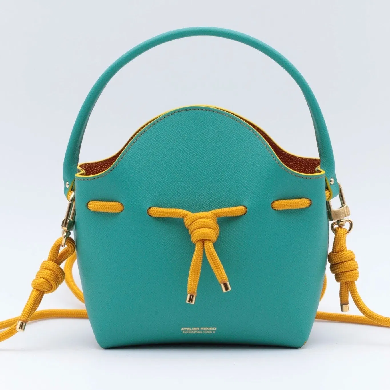 Mini Sac Seau Cuir - MINI BUCKET - Vert