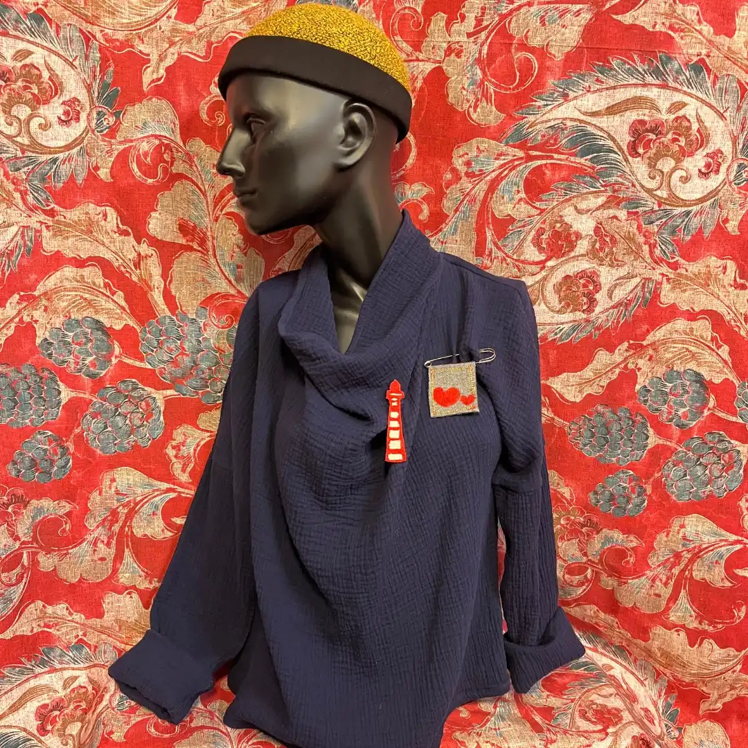 Pull en double gaz coton