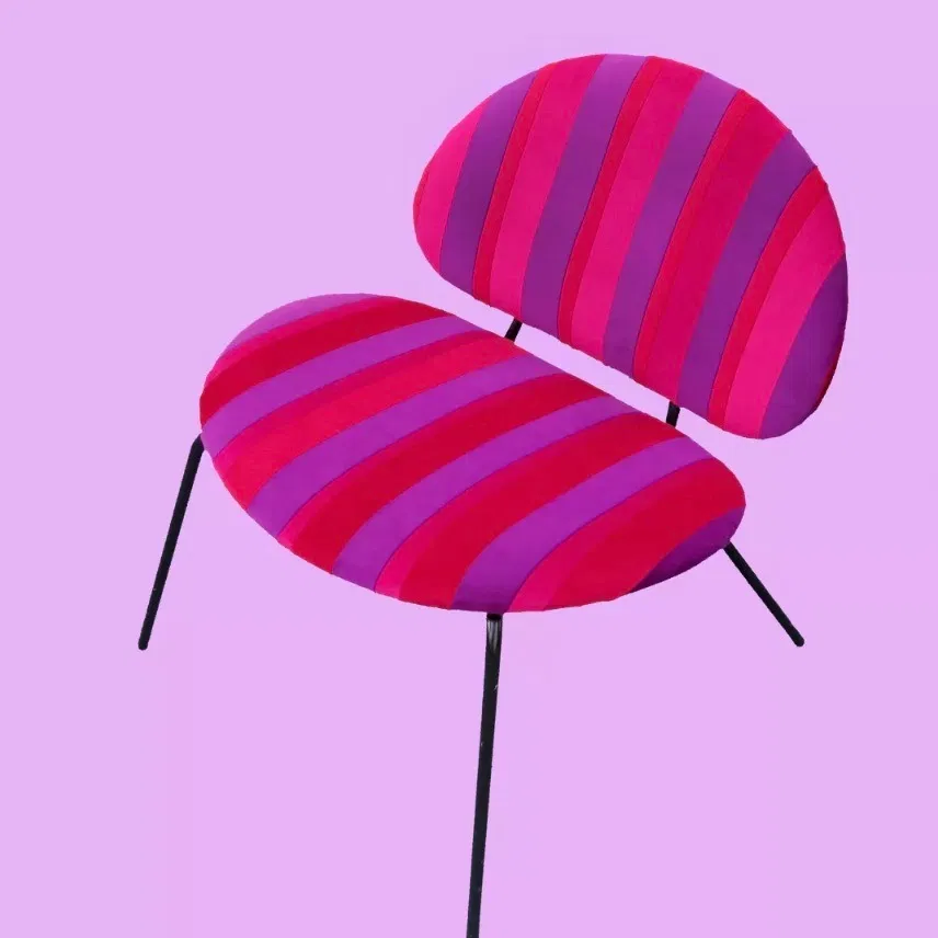 Fauteuil patchwork velours