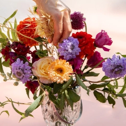 Démarrer les cours du soir en septembre est idéal : ils s'étalent sur 3 mois et permettent de profiter de la fin des fleurs d'été, puis des fleurs d'automne et enfin des premières fleurs d'hiver. Public du cours La classe est limitée à 7 personnes , afin que l’apprentissage soit le plus personnalisé possible et que chacun dispose d’un espace de travail suffisant. Ce cours est accessible aux débutant.e.s qui veulent découvrir le monde de la fleuristerie mais aussi aux personnes ayant déjà commencé une formation dans l’univers floral et souhaitant se perfectionner et/ou découvrir des techniques alternatives aux méthodes traditionnelles (travail sans mousse florale, palettes de couleurs actuelles, étude des formes, volumes et textures). Thèmes, horaires et lieu des cours Les cours du soir se dérouleront le jeudi soir de 18h à 20h dans notre boutique-atelier située soit : - au 5 place d'Aligre , dans le 12e arrondissement de Paris ; - au 6 rue Brézin, dans le 14e arrondissement de Paris. Le lieu est à choisir au moment de l'inscription mais sera fixe pour les 6 cours. Sauf exception, ils ont lieu toutes les deux semaines (soit un jeudi sur 2) et sont mis en pause pendant les vacances scolaires et les semaines de jours fériés . Pourquoi? Afin que ces cours ne soient pas trop contraignants dans vos emplois du temps et que vous ayez le temps de profiter de vos fleurs avant le prochain cours. Contenu du cours Cours 1 : bouquet lié champêtre ; ce cours débutera par l’apprentissage d'une technique fondamentale - la “vrille” - à travers la confection d’un bouquet rythmé et en mouvement, de style champêtre. Nous aborderons également la façon dont nous concevons une palette de couleurs. Cours 2 : centre de table “à l’anglaise” ; avec ce type de composition de forme basse et allongée, nous découvrirons comment réaliser des compositions "piquées” sans mousse florale, grâce à des alternatives anciennes et écoresponsables. Cours 3 : bouquet lié à face ; plus graphique et structuré, ce type de bouquet conçu comme un véritable élément de décoration nous permettra de mieux appréhender les lignes et les volumes. Ce cours sera aussi l'occasion d'approfondir la technique de la vrille. Cours 4 : composition piquée à face ; travaillée plus en hauteur que le centre de table, cette composition est souvent disposée sur des lieux de réception. Elle nous offrira la possibilité de travailler sur les courbes, les tiges accidentées, atypiques, bref de jouer avec les fantaisies de la nature. Cours 5 : couronne de fêtes : classique ou revisitée, la couronne est un intemporel des décors de fleuristes qui se décline à l’infini. Ce cours nous enverra tout droit dans l'ambiance de Noël ! Cours 6 : bijoux en fleurs séchées ; bracelet, boutonnière, couronne sont autant de petites pièces qui se réalisent avec patience et minutie. L’apprentissage de ces techniques dites de “montage” des fleurs est très utile en fleuristerie, notamment pour les mariages. Afin de varier les plaisirs, nous ne manipulerons que des fleurs séchées dans ce cours. Lors de chacune de ces sessions, nous aborderons des sujets qui sont pour nous transversaux : l'association des couleurs, le jeu des textures, des formes et des volumes. Nous vous apporterons évidemment des informations sur les fleurs utilisées et la garantie qu’elles ont été choisies avec soin et dans un souci de respect de l’environnement. Vous repartez avec vos créations et de précieux conseils pour pouvoir vous perfectionner quand le cœur vous en dit ! Matériel nécessaire pour le cours Nous vous prêtons tout ce qui est nécessaire à la bonne réalisation de votre création pendant l'atelier et vous repartez bien sûr avec le fruit de votre travail. Lors du premier cours, nous vous remettrons également un petit carnet de bord que vous pourrez remplir tout au long de votre apprentissage. Nous vous offrons la possibilité d’acquérir en plus une trousse à outils de fleuriste pour 120€. Celle-ci contient : un sécateur de fleuriste un coupe-tout un couteau de fleuriste un kenzan (pique-fleur) un rouleau de sotiba 50 cm carré de grillage à poule 3 mètres de fil de fer spécial couronnes 6 mètres de raphia armé 3 boutonnière et 1 peigne un rouleau de floratape une colle florale une grosse poignée de raphia une trousse à outils Désirée fabriquée en France pour tout ramener chez vous ! une petite surprise en plus rien que pour vous Calendrier des sessions à partir de SEPTEMBRE 2025 Cours du jeudi soir à partir du 25 septembre ( lieu : Aligre, Paris 12ème ) : 25 septembre : bouquet lié champêtre 09 octobre : centre de table “à l’anglaise” 06 novembre : bouquet lié à face 20 novembre : composition piquée à face 04 décembre : couronne de fêtes 08 janvier : bijoux en fleurs séchées Cours du jeudi soir à partir du 02 octobre ( lieu : boutique Mouton Duvernet, Paris 14ème ) : 02 octobre : bouquet lié champêtre 16 octobre : centre de table “à l’anglaise” 13 novembre : bouquet lié à face 27 novembre : composition piquée à face 11 décembre : couronne de fêtes 15 janvier : bijoux en fleurs séchées Tarif du cours Les 6 leçons sont au tarif de 450€ . Le règlement en 3 fois sans frais est disponible sur notre site internet avec Klarna. Cette formation n'est pas prise en charge par le CPF. Une session manquée n’est en principe pas rattrapable mais vous ouvre droit à une brassée de fleurs en compensation (de quoi réaliser un joli bouquet de taille moyenne à la maison), à retirer dans les deux mois suivant le cours manqué. En cas d’empêchement, prévenez nous au plus vite : nous pourrons peut-être vous proposer une session sur l’autre semaine de classe. Une question? Contactez-nous à bonjour@desireefleurs.fr