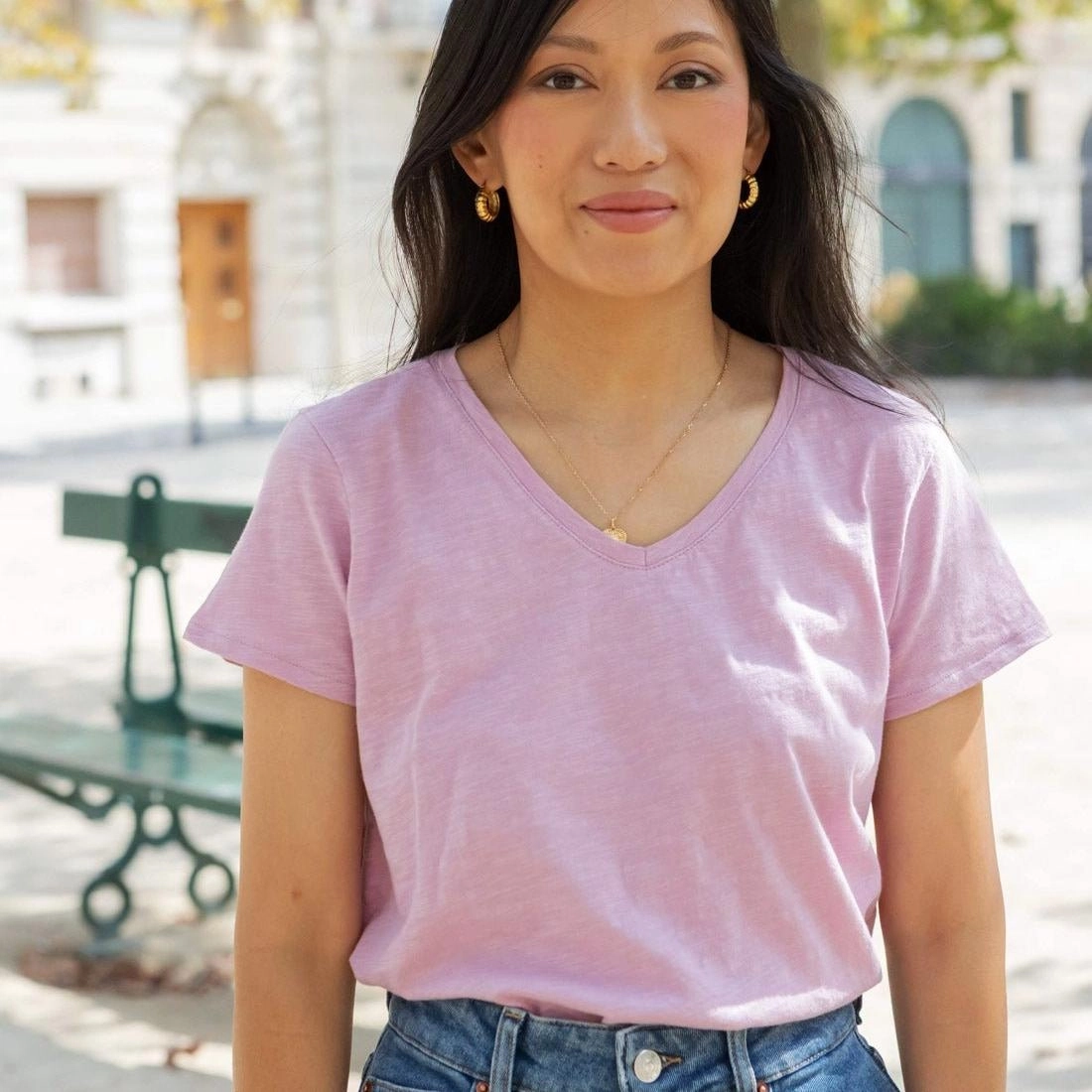 Simone tee shirt - mauve