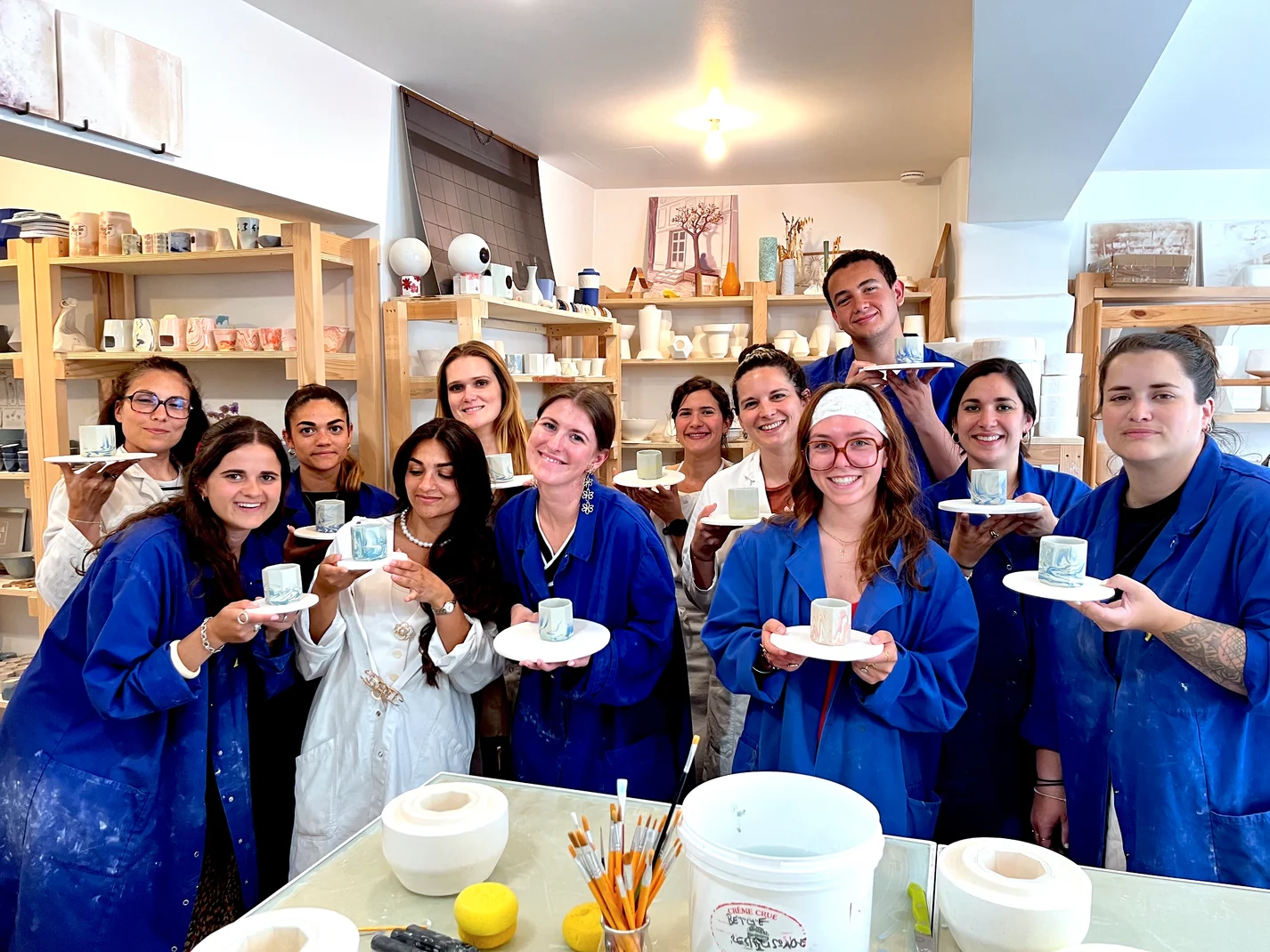 Atelier fabrication set de tasses en groupe - Teambuilding, anniversaire, EVJF