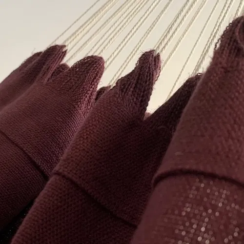 Hamac d’intérieur en lin prune