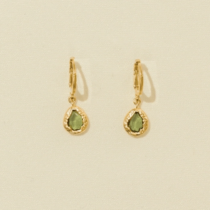 Boucles d'oreilles Lysia vert