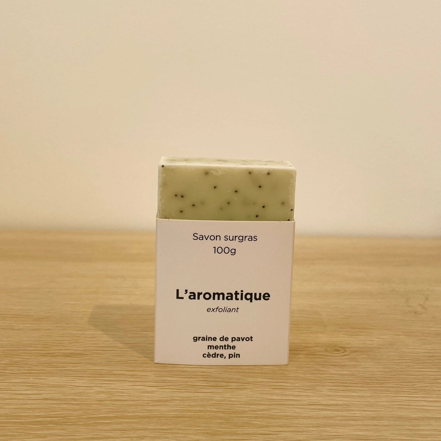 L'aromatique, savon surgras exfoliant au pin