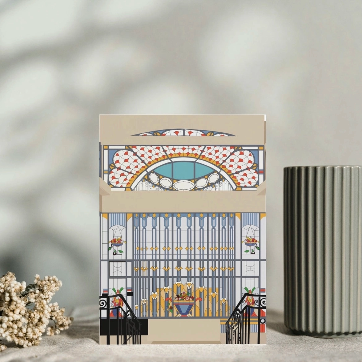 Affiche vintage dediée à Paris - A5 (disponible en version carte postale, A5, A4, 30X40)