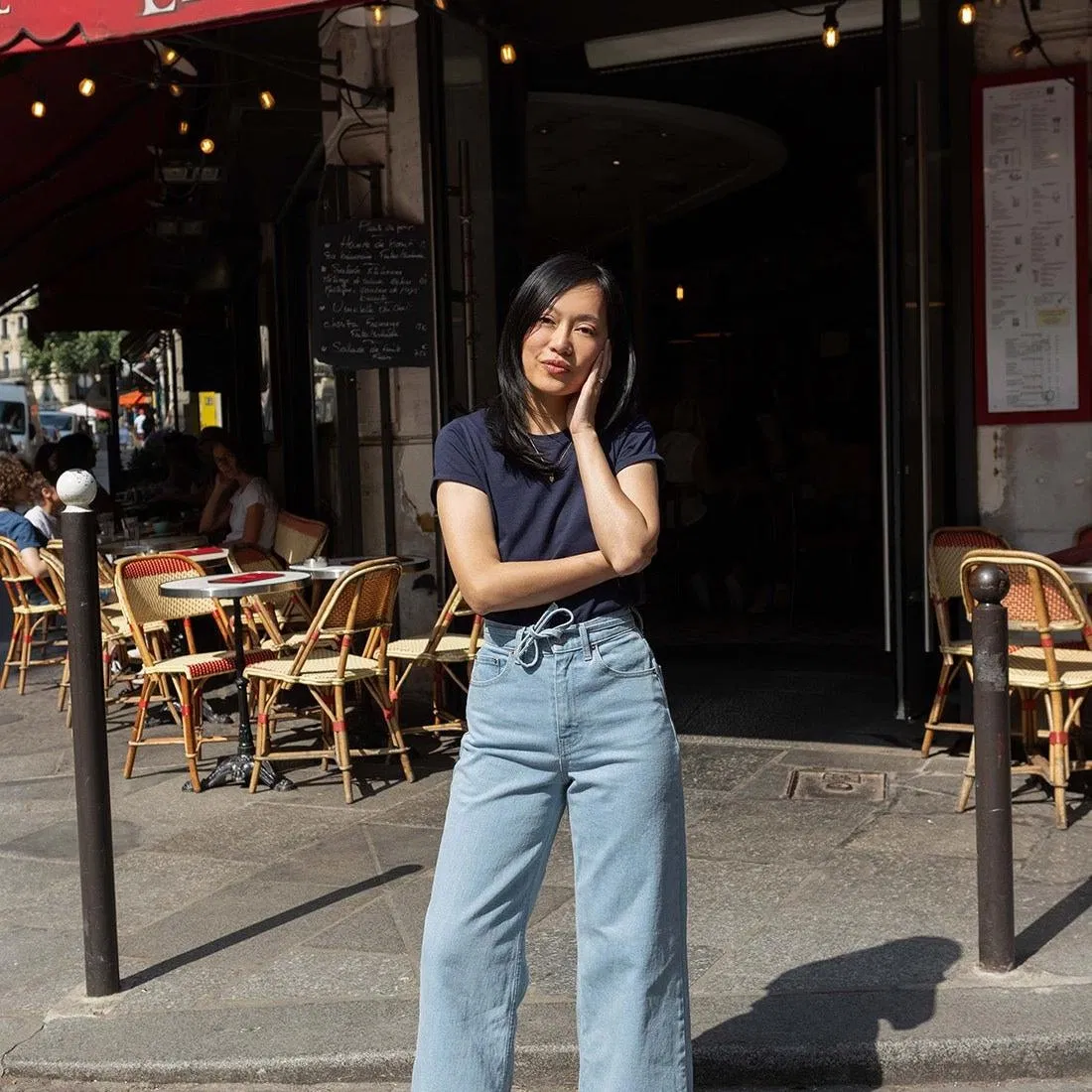 Jenna wide jeans - light blue