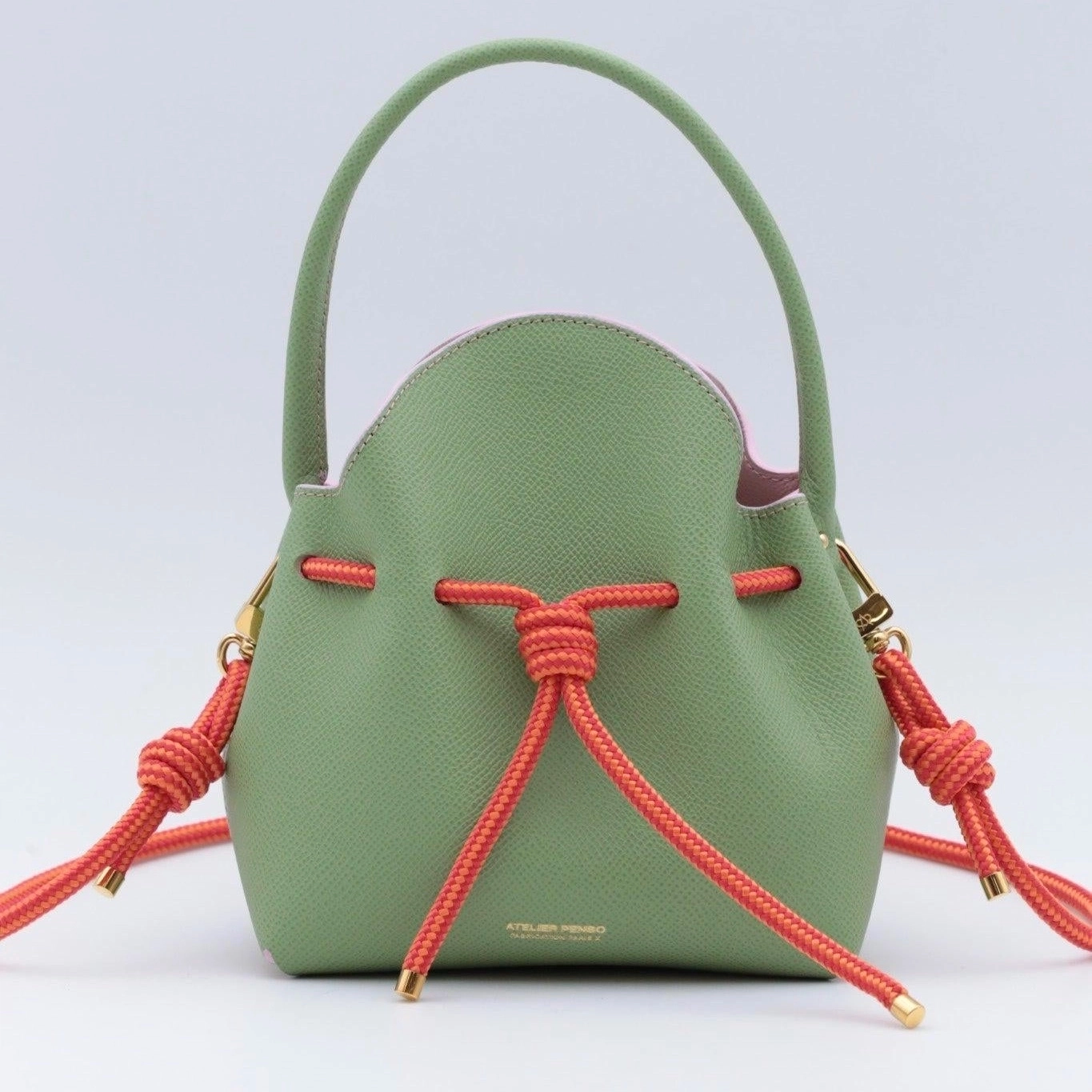 Mini Sac Seau Cuir - MINI BUCKET - Guacamole