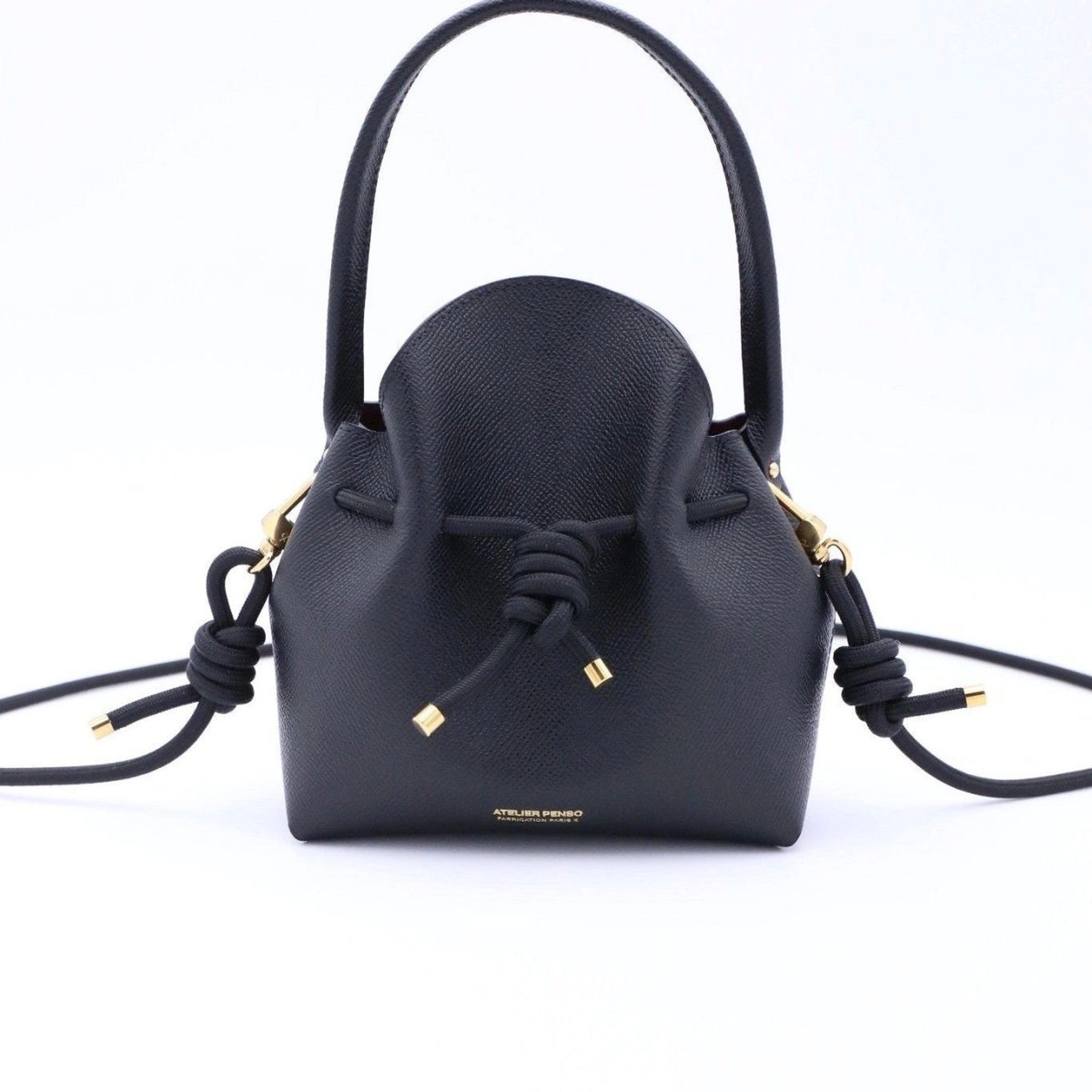 Mini Sac Seau Cuir - MINI BUCKET - Noir
