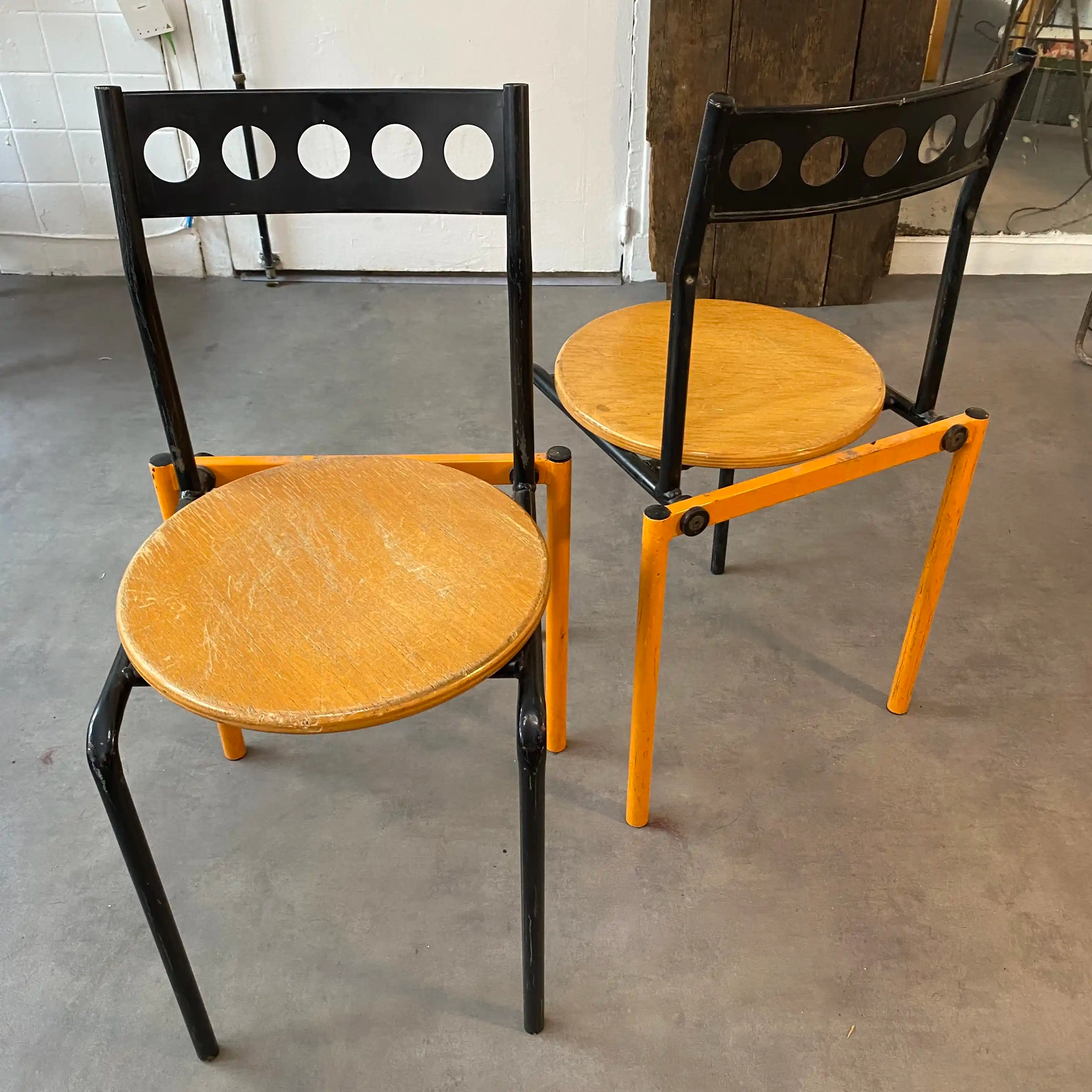 Chaises design fin années 70 années 80