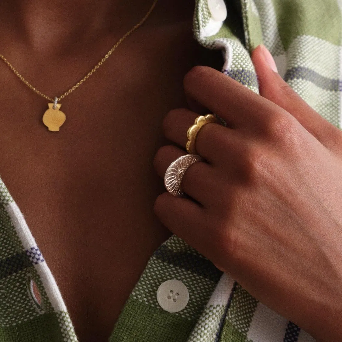 Collier pendentif récolte