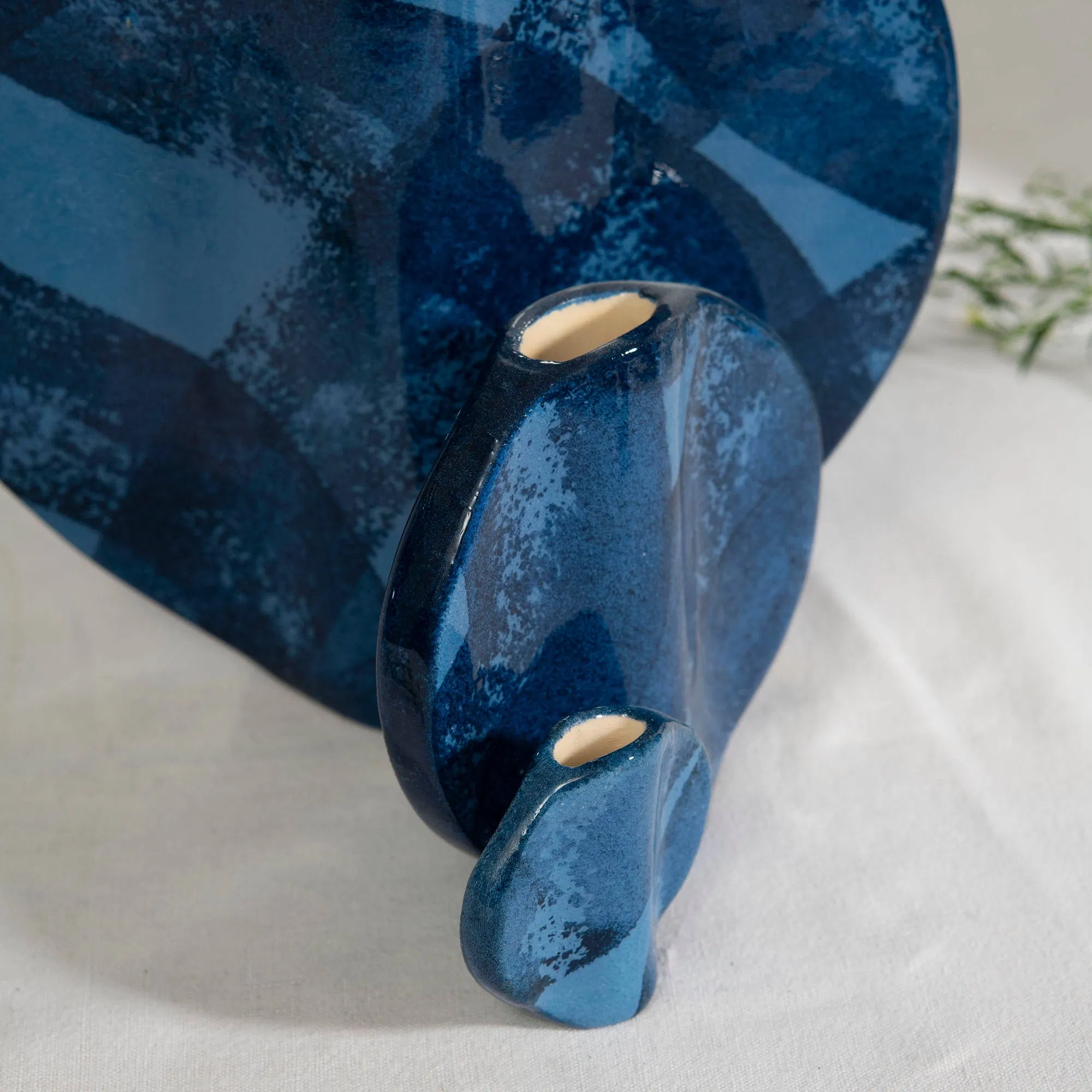 Petit vase Ovni - Bleu