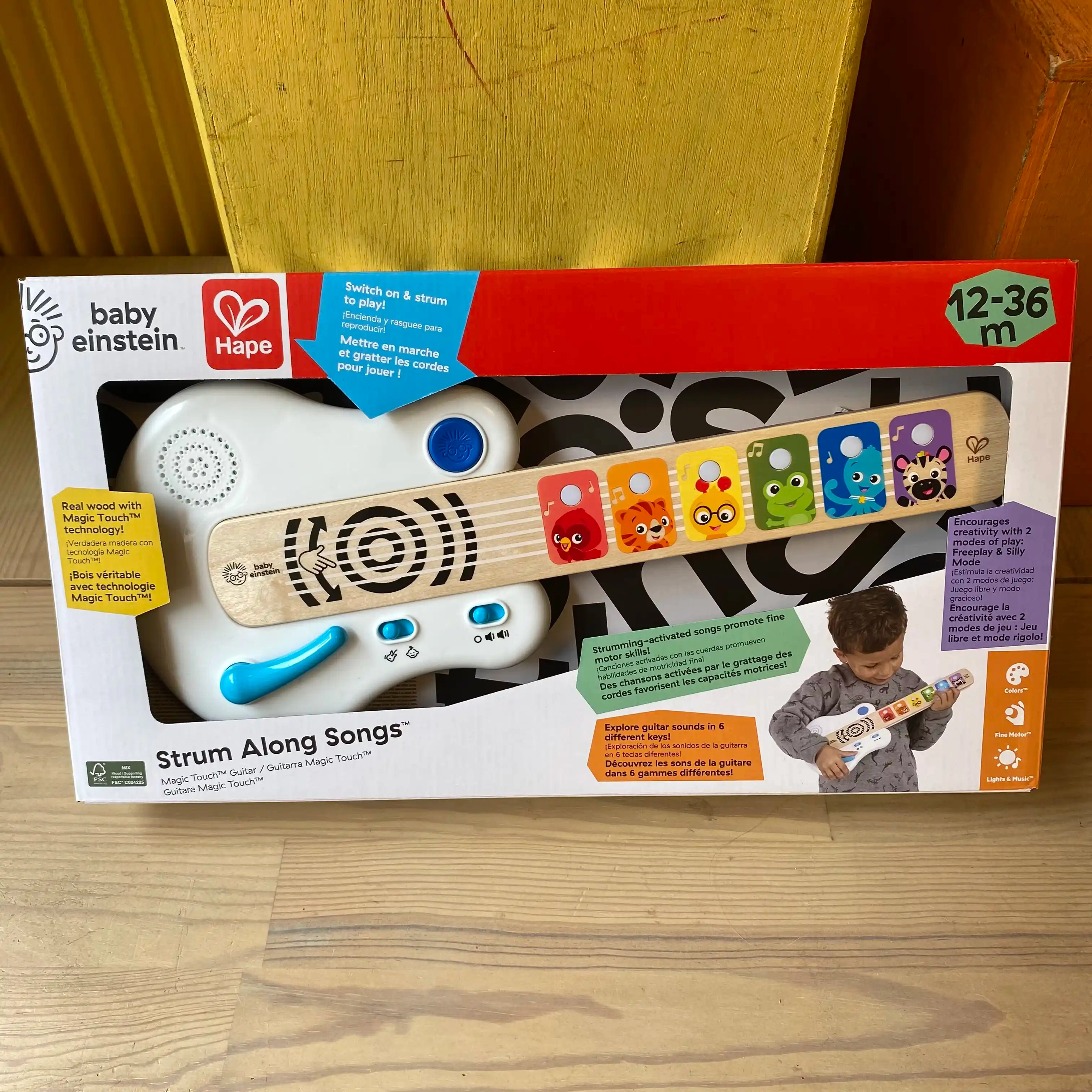 Bois veritable avec technologie Guitar Magic Touch