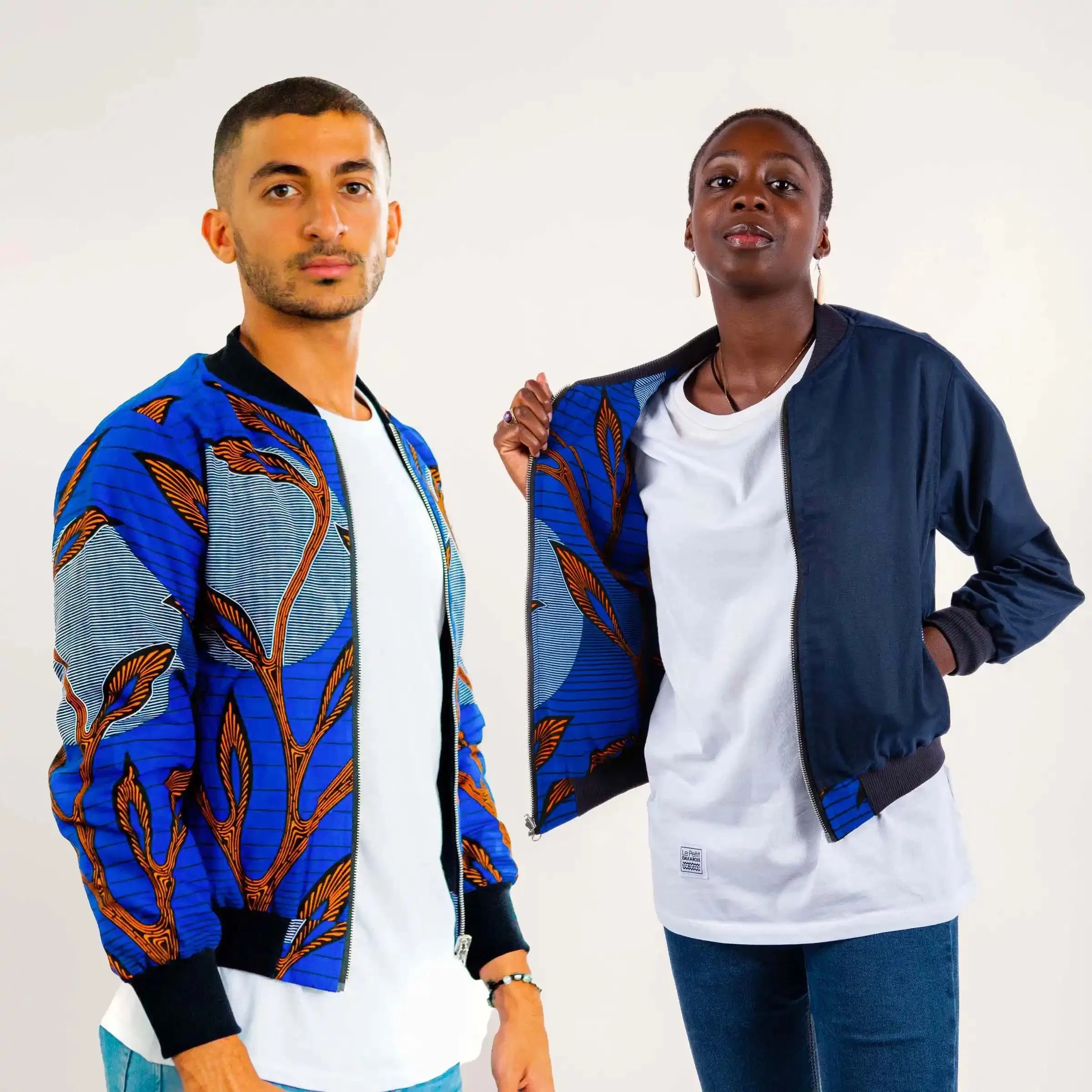BOMBERS REVERSIBLE CASAMANCE BLEU