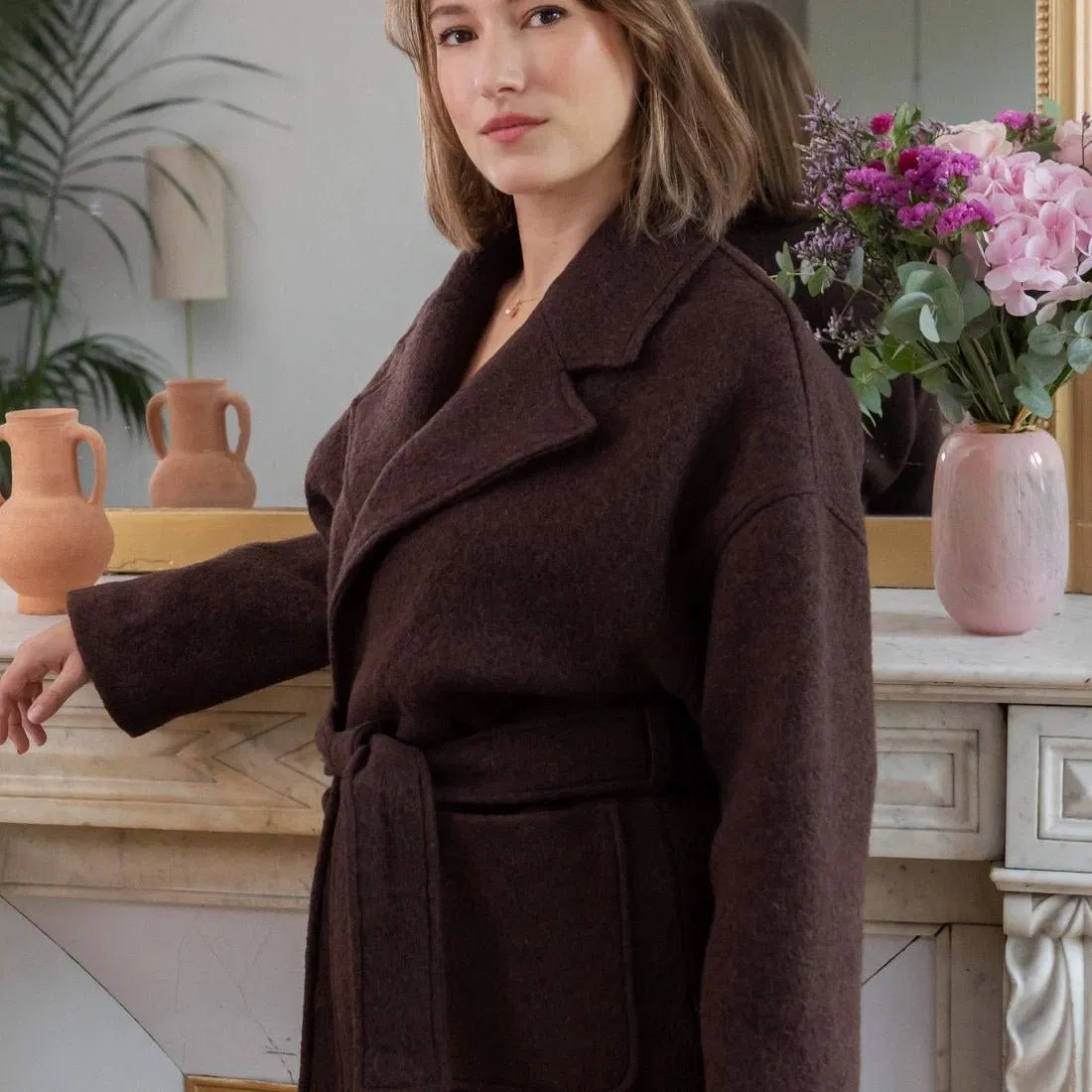 Yoko coat - chocolate