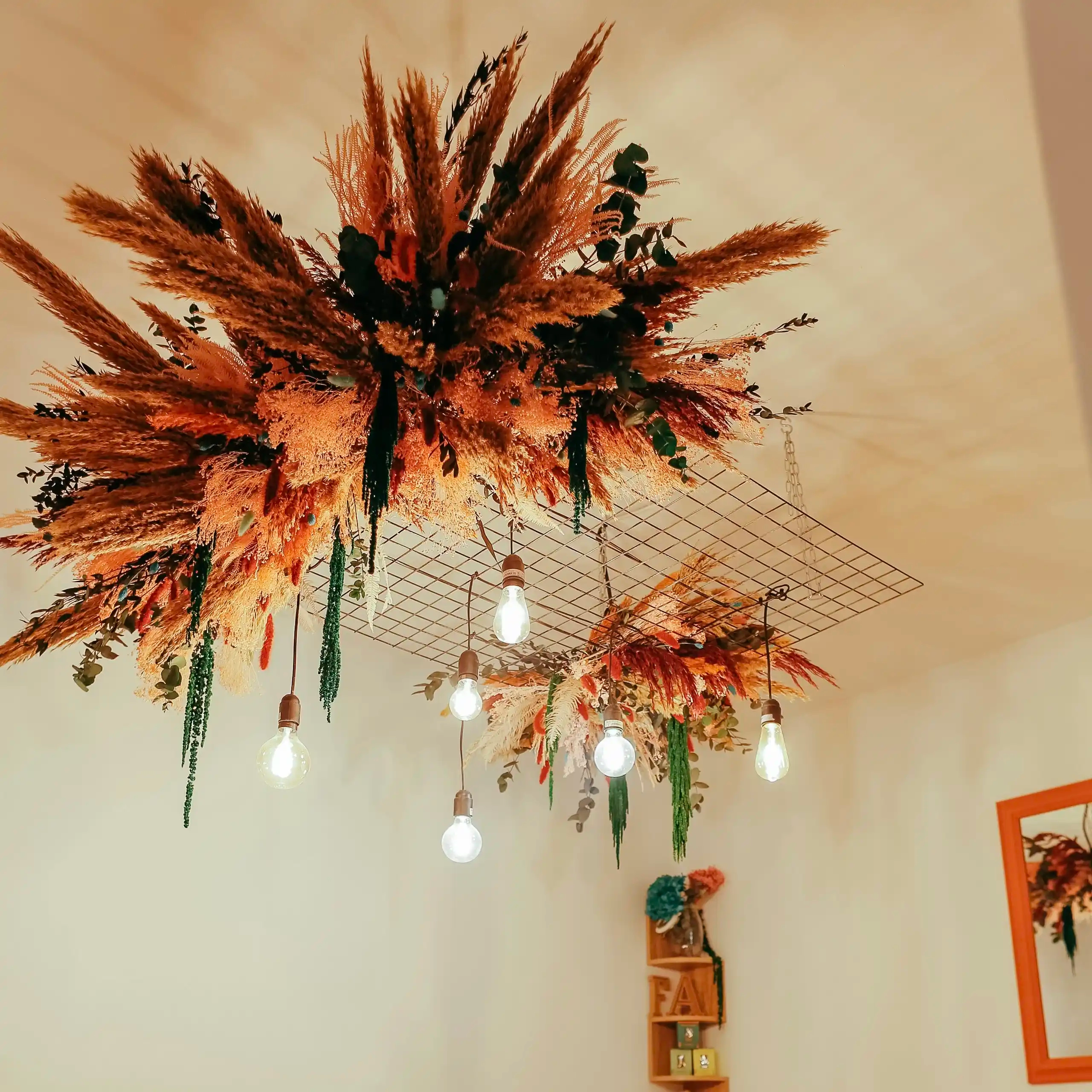 Nuage en fleurs séchées