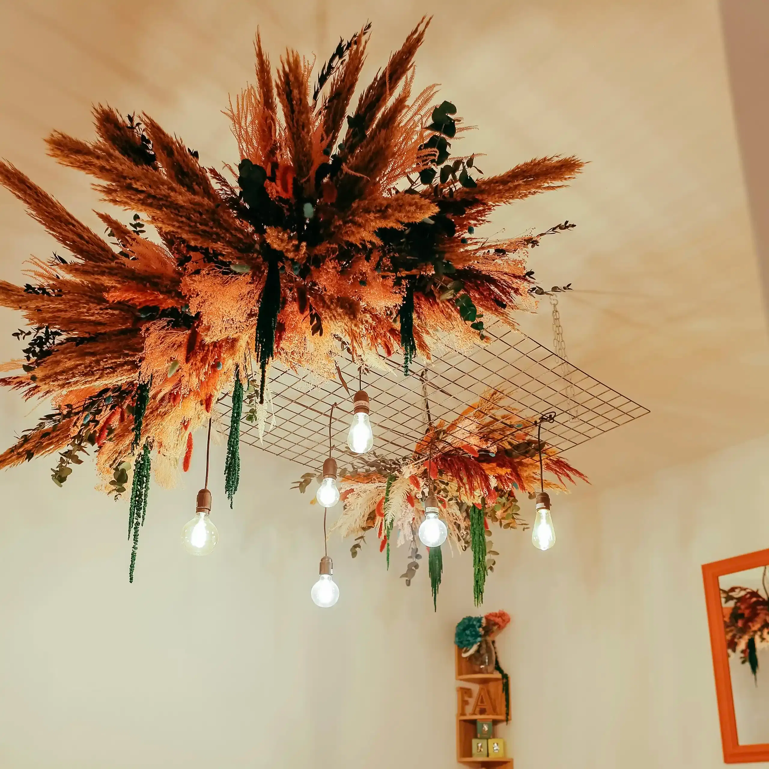 Nuage en fleurs séchées