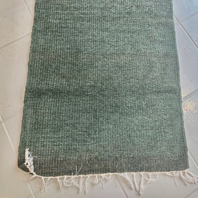 Tapis éco-responsable en chutes de tissu