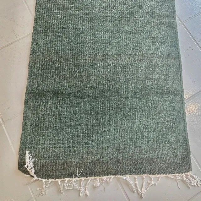 Tapis éco-responsable en chutes de tissu