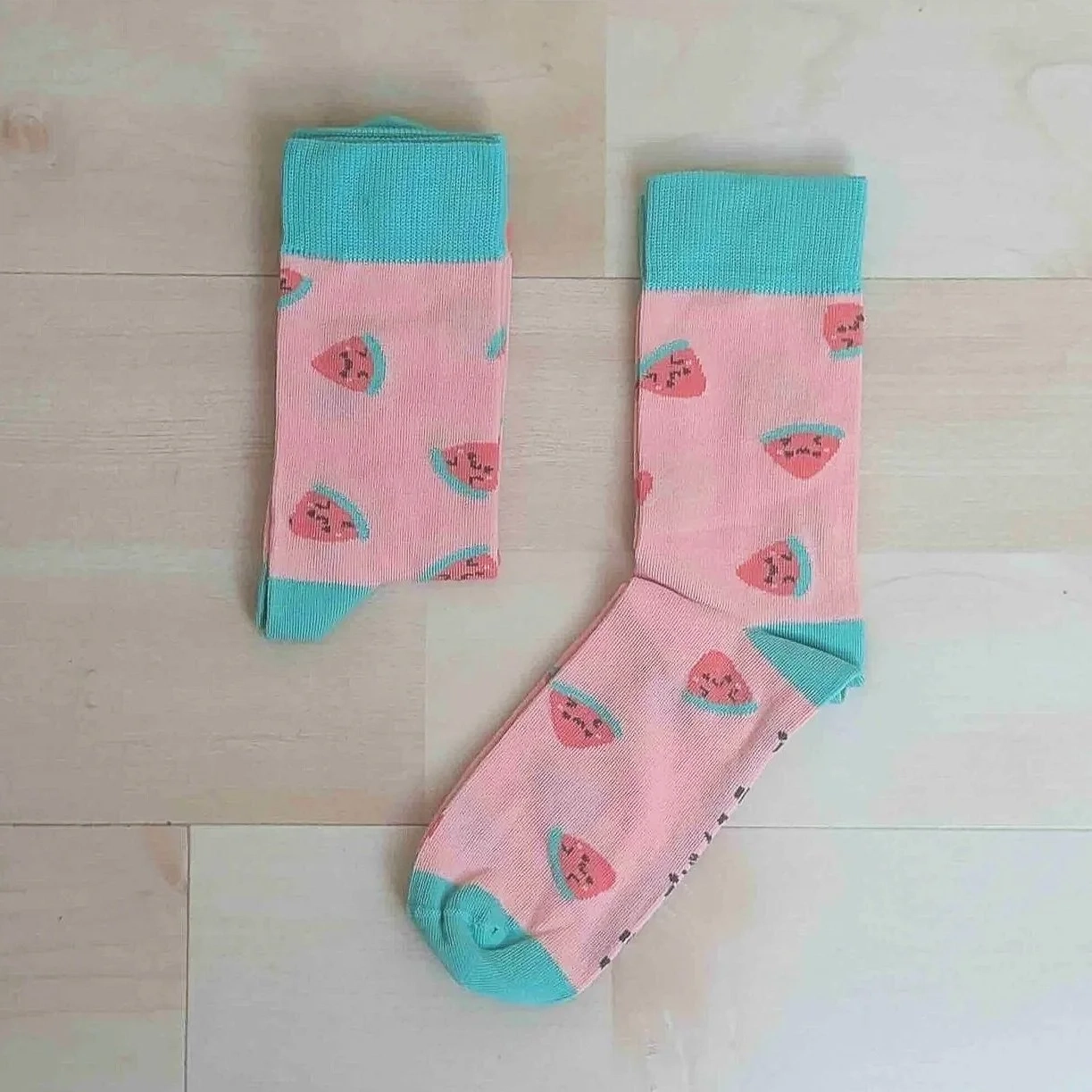 Chaussettes en coton Pasteque