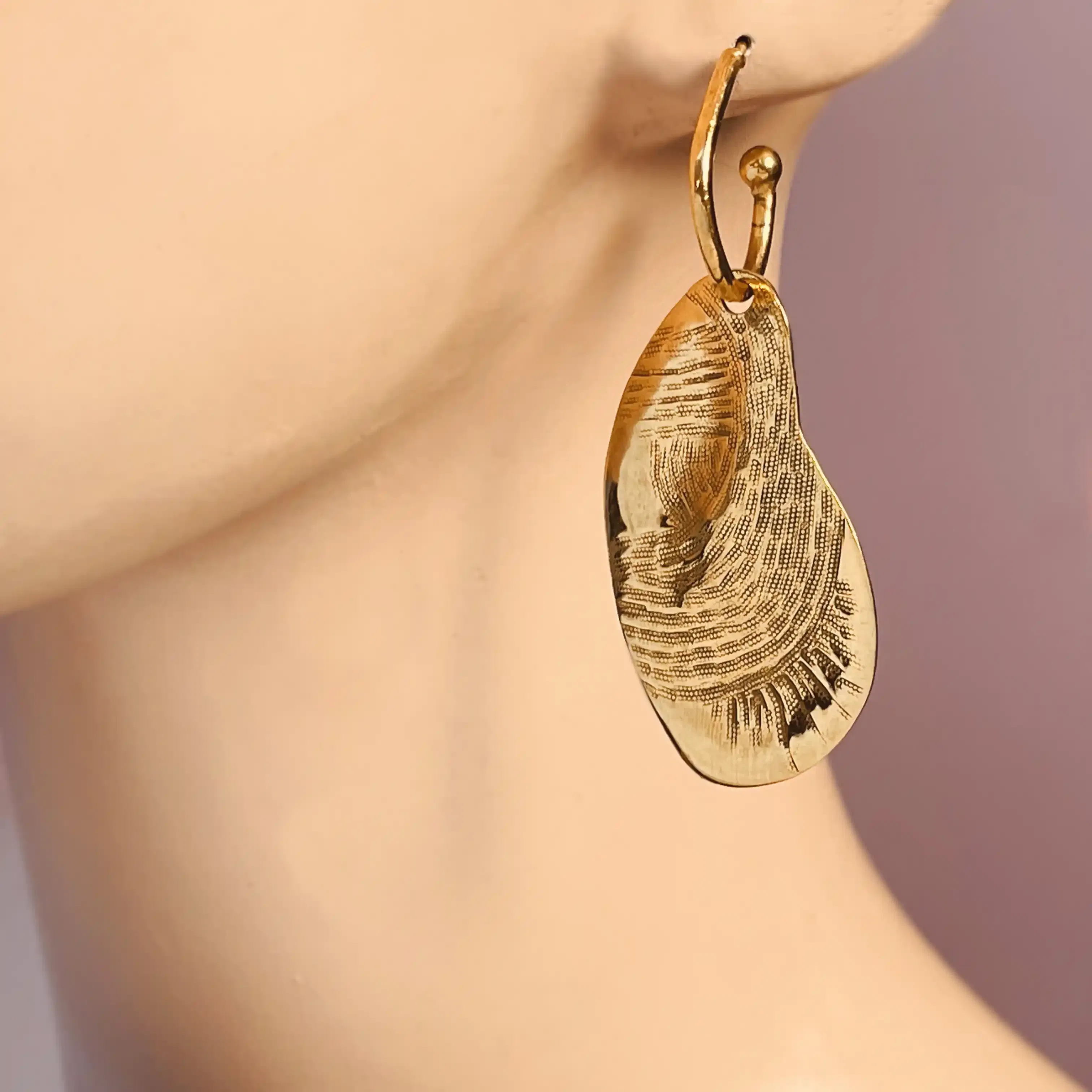 Boucles d'oreilles Empreintes asymétriques à composer soi-même