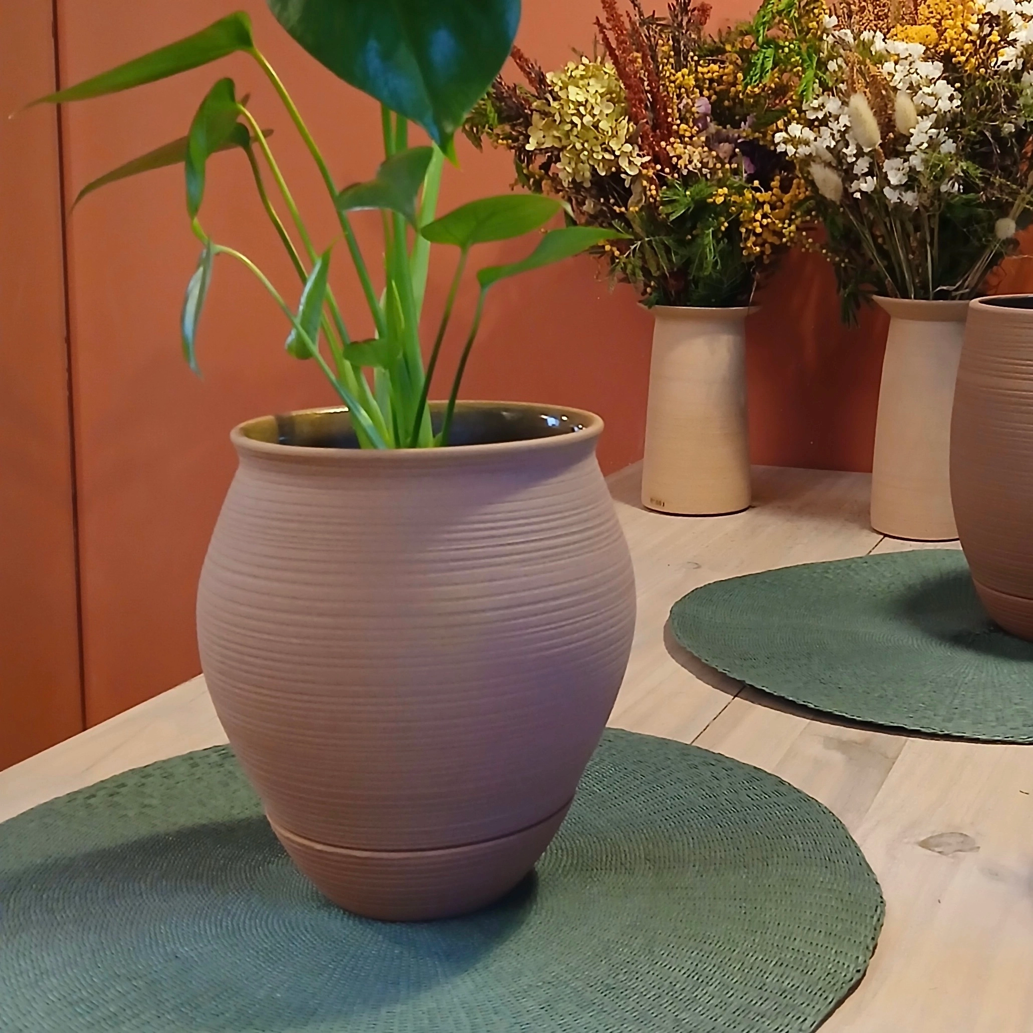 Sophie Marin - Pot à planter coupelle intégrée