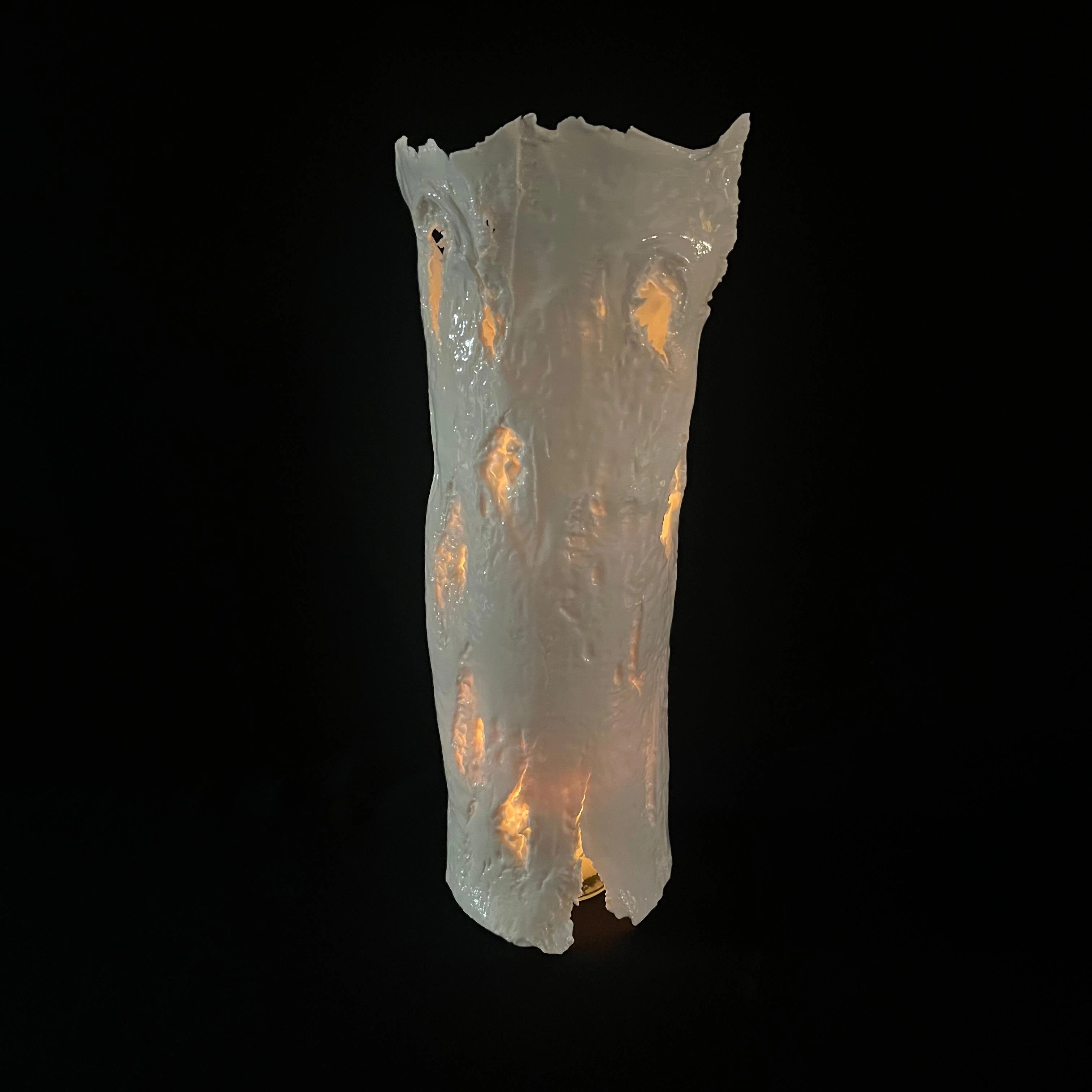 Photophore, porcelaine émaillée