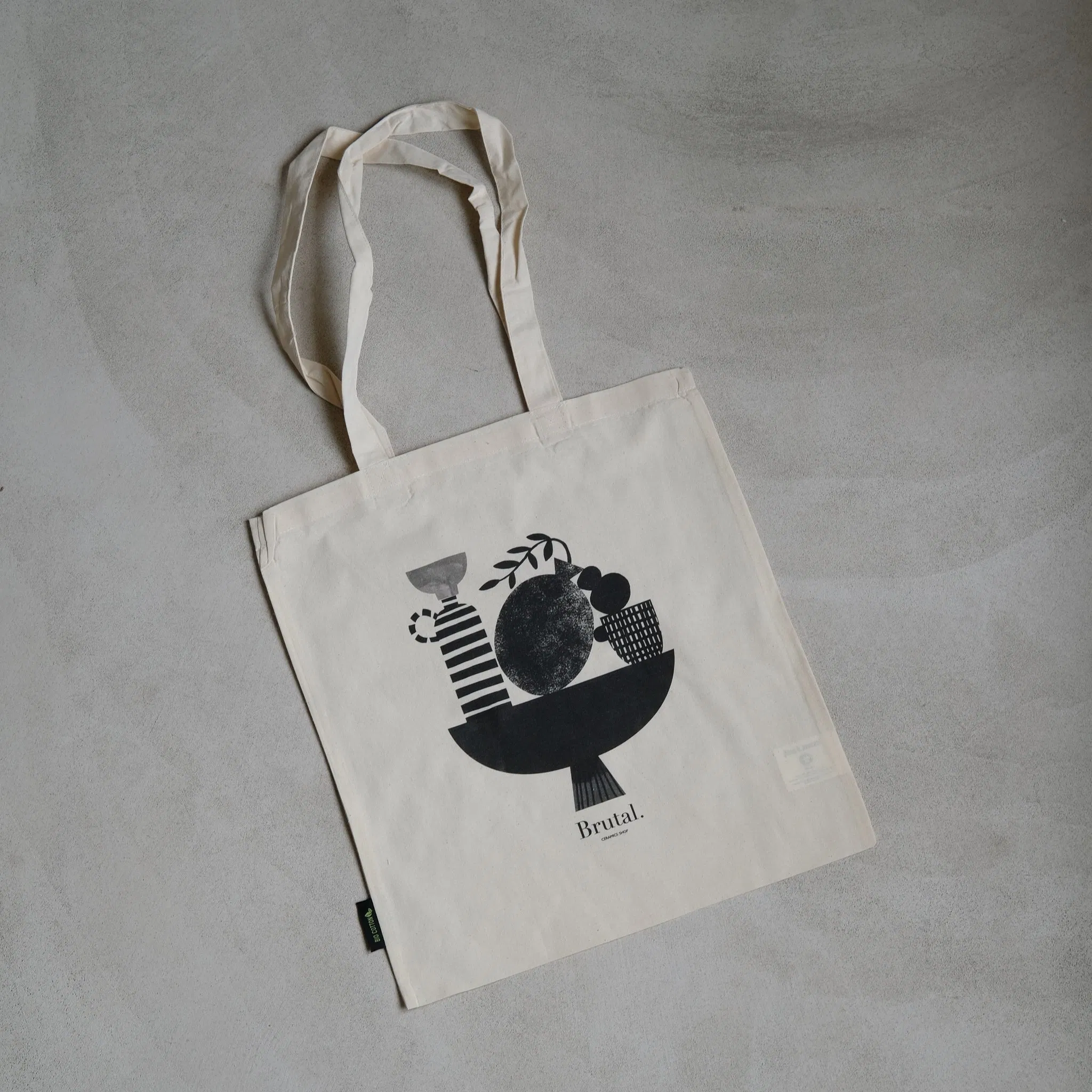 Totebag Brutal Ceramics en coton bio