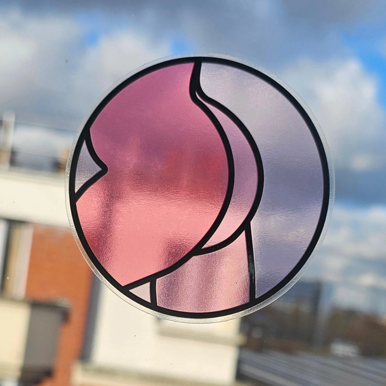 Sticker transparent cul