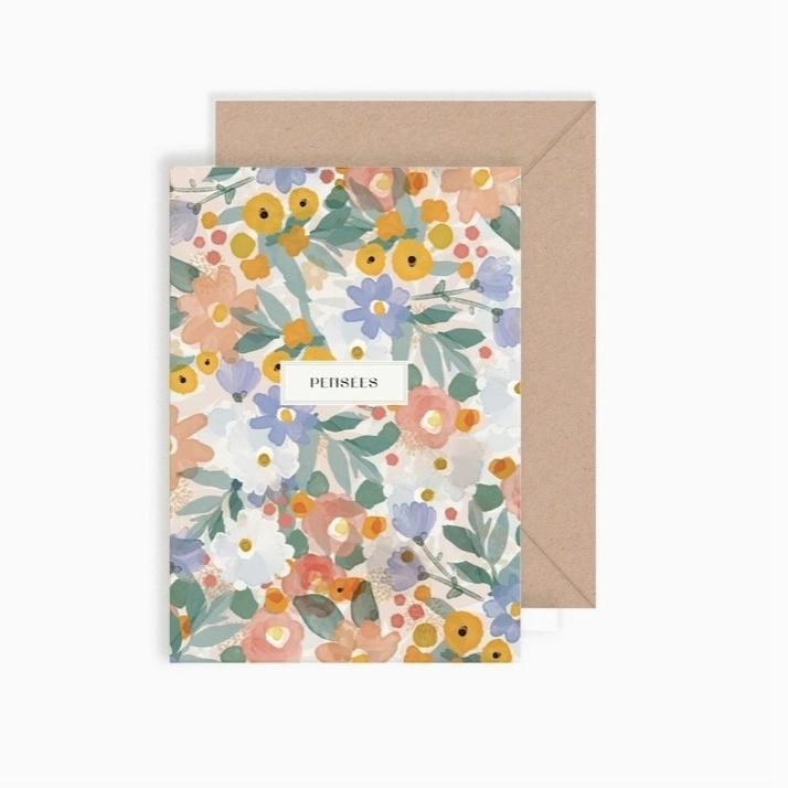 Carte double "Pensées"