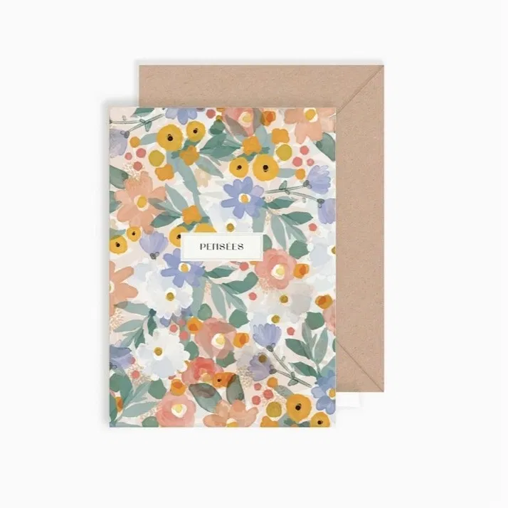 Carte double "Pensées"