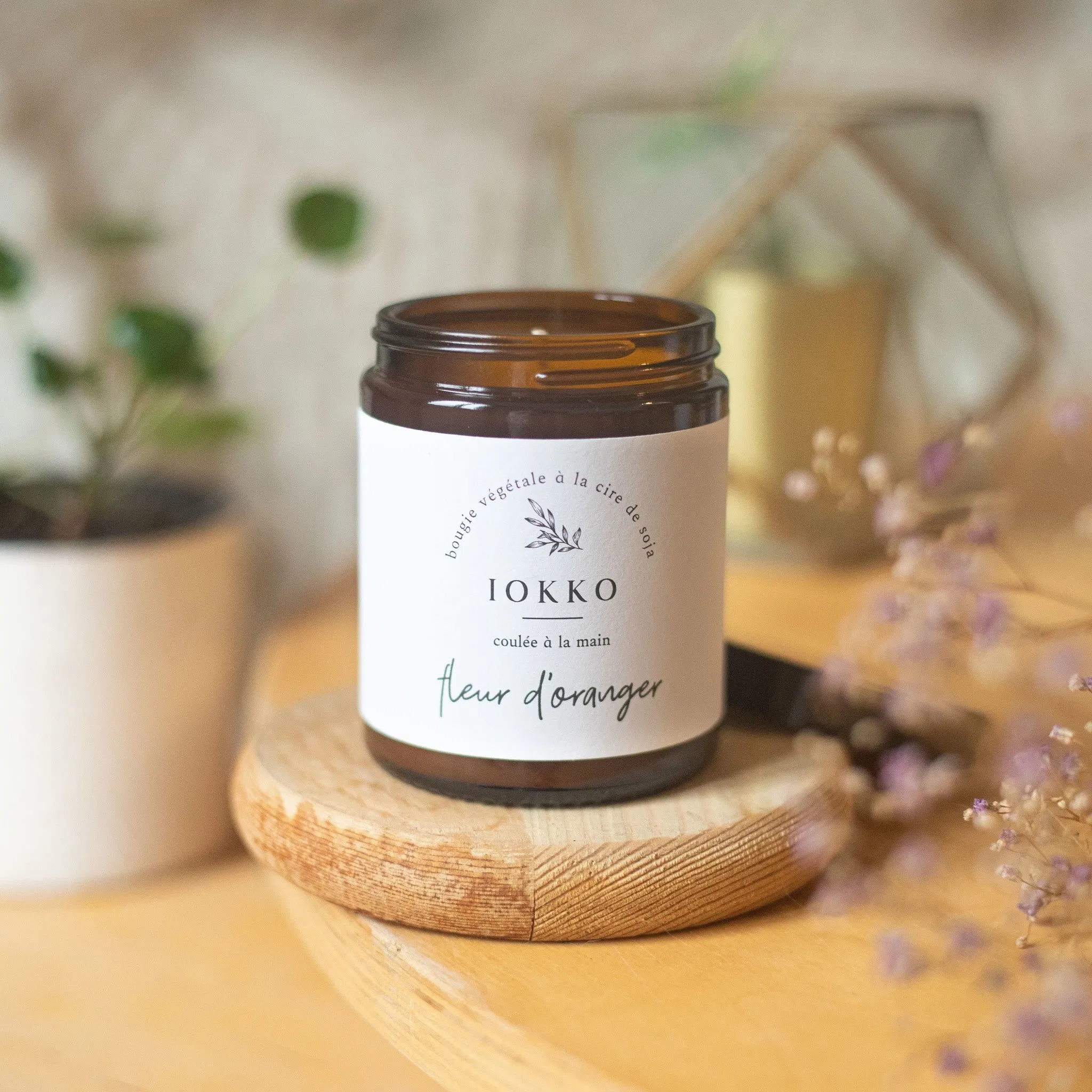 Bougie Parfumée Naturelle Fleur d'oranger - 3 tailles
