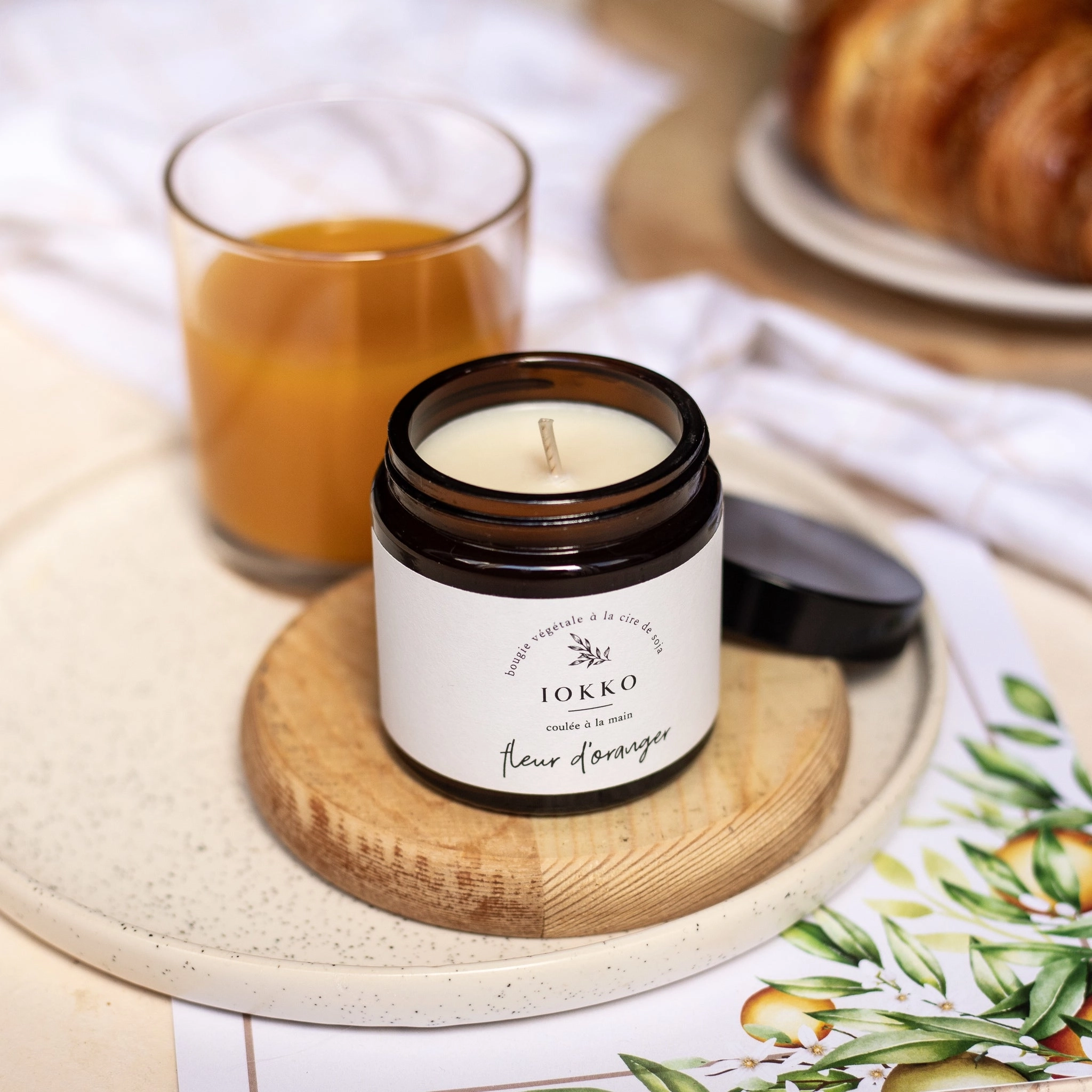 Bougie Parfumée Naturelle Fleur d'oranger - 3 tailles