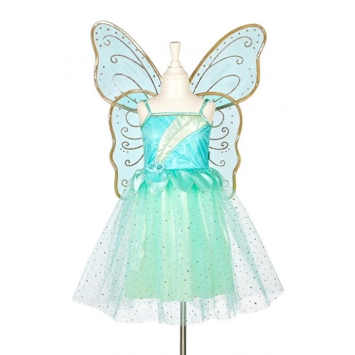 Robe avec ses ailes Camille Souza.
La partie haute est extensible, elle est donc facile à enfiler. Les bretelles sont ajustables.