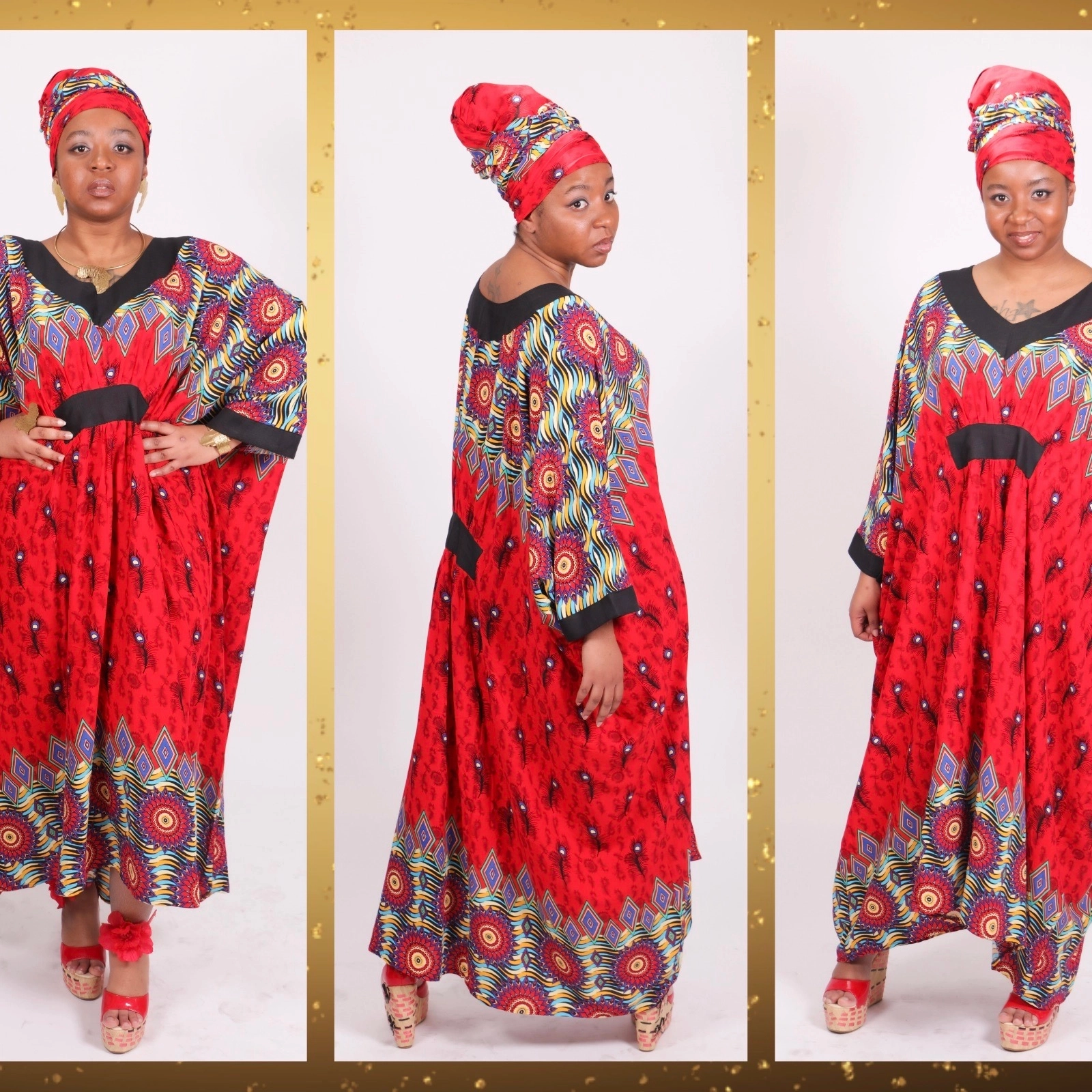 Soyez élégantes, classes et distinguées avec ce magnifique Kaftan, Abaya en Afrique de l’Ouest. Il convient à toutes les morphologies.
