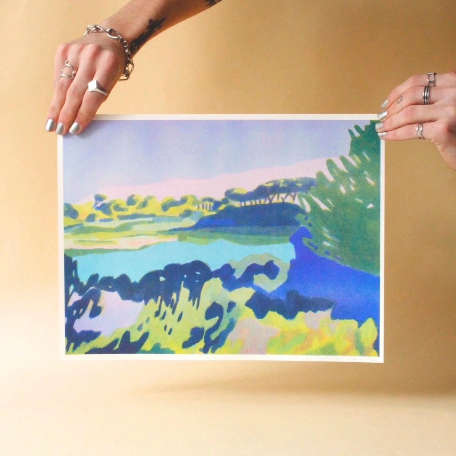 Illustration "L'étang de Sainte-Marguerite" – Magali Brueder