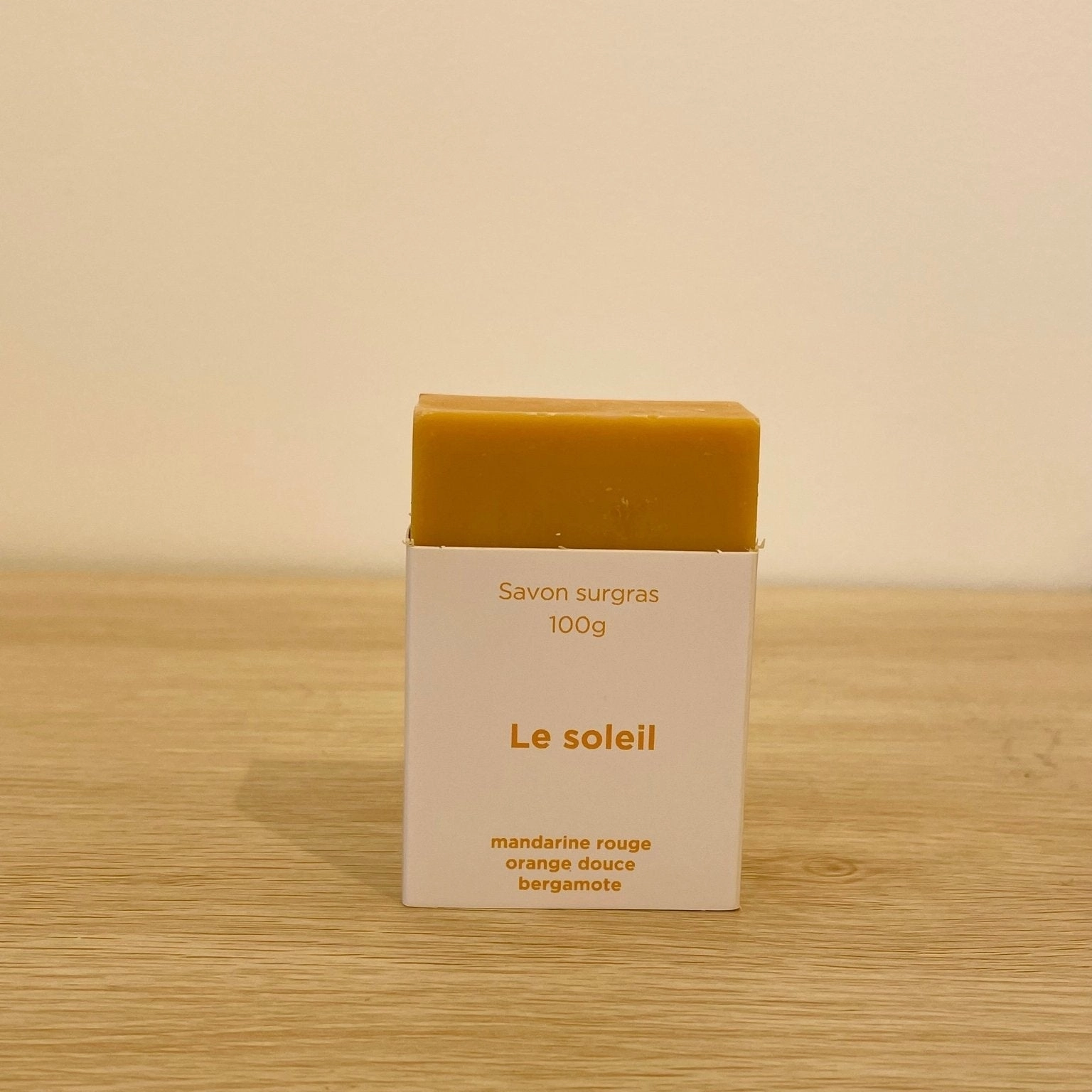 Le soleil, savon surgras aux agrumes