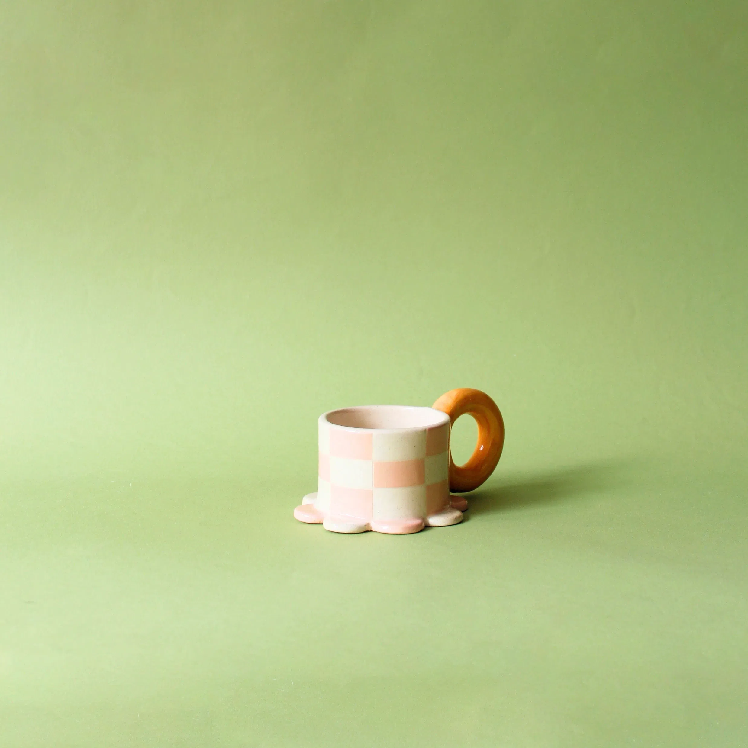 Tasse damiers orange – Jeje things