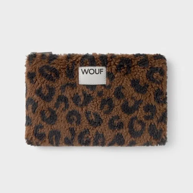 Pochette moumoute léopard