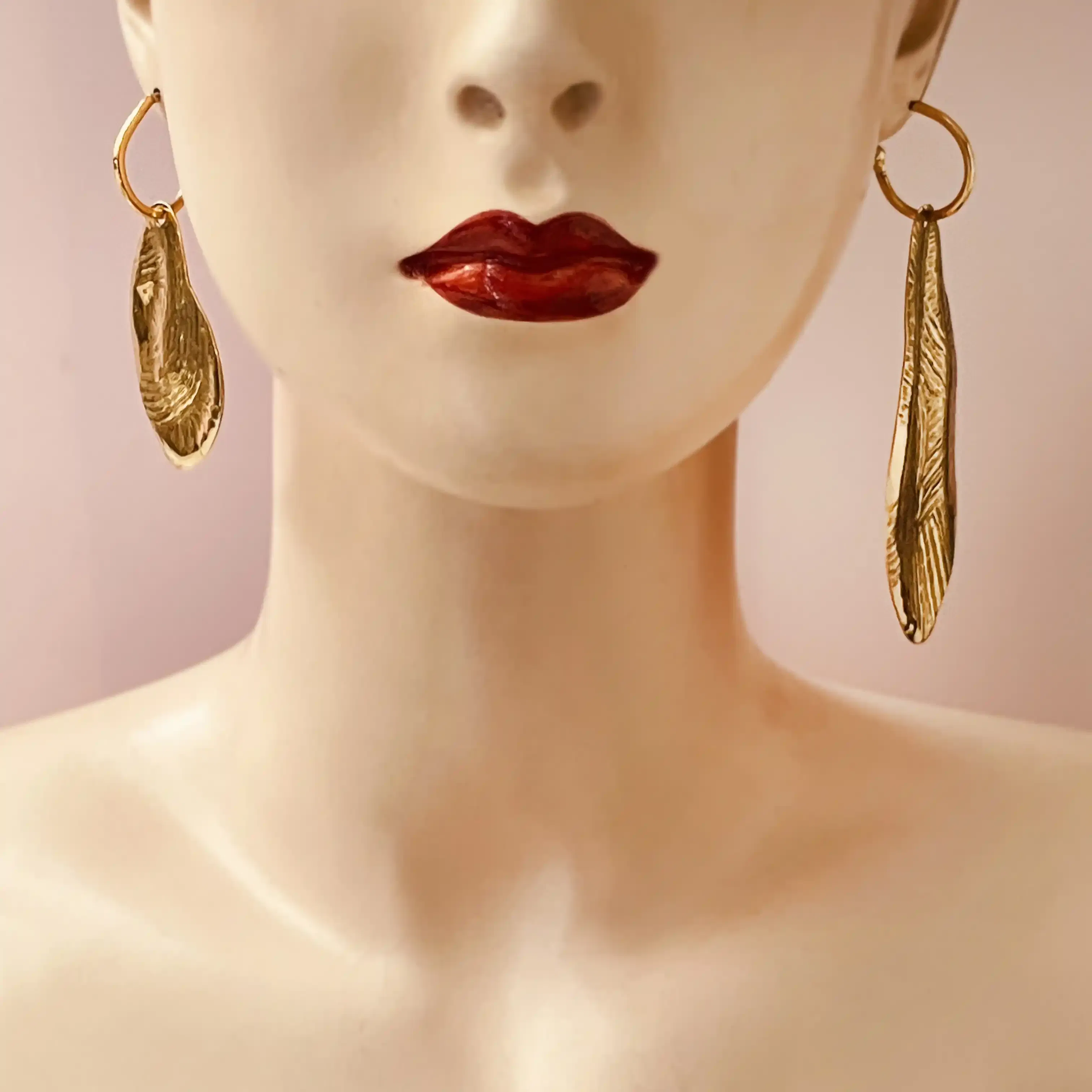 Boucles d'oreilles Empreintes Moyennes