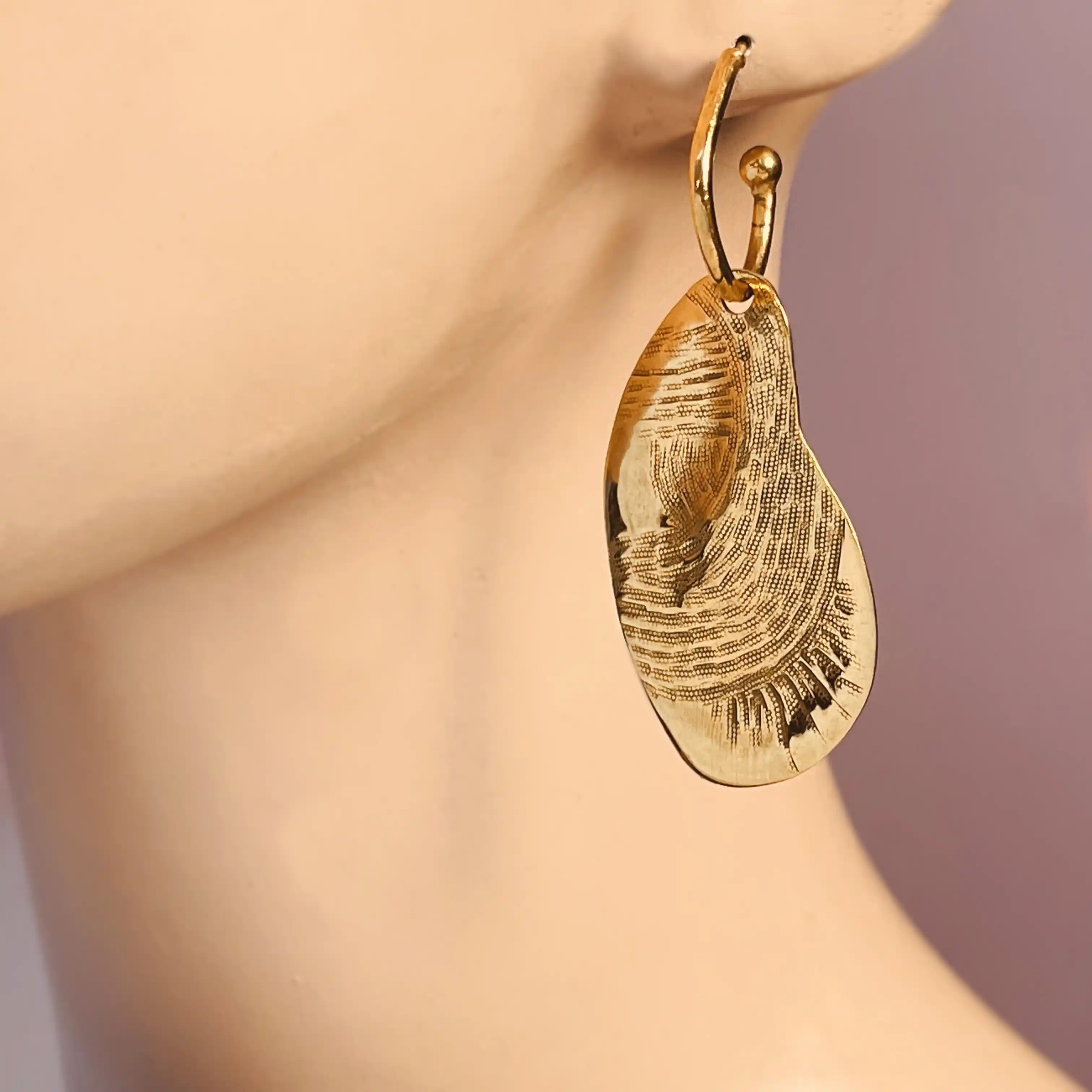 Boucles d'oreilles Empreintes Moyennes