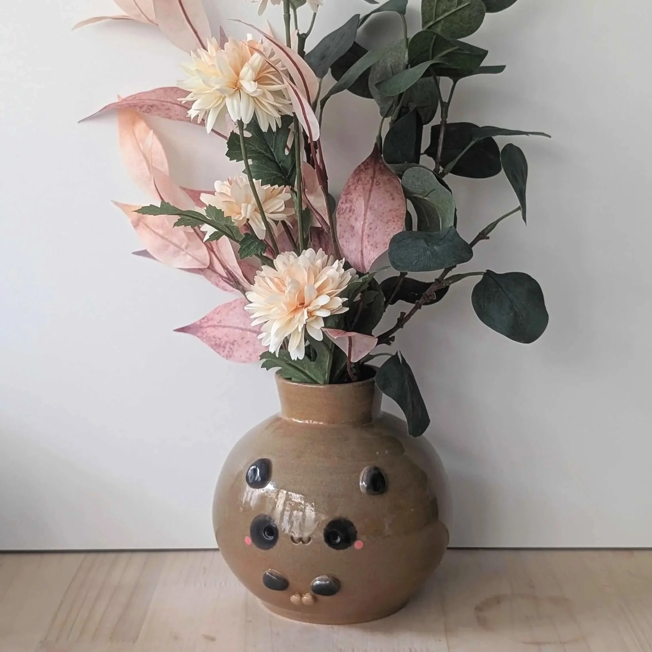 Vase Tanuki en céramique n°1