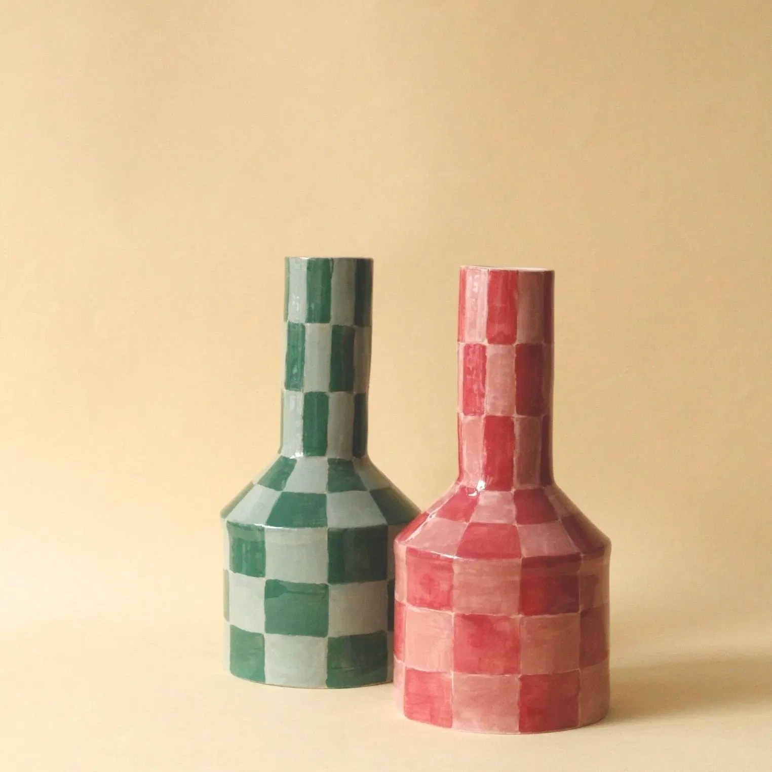 Vase Damier – Jonquil