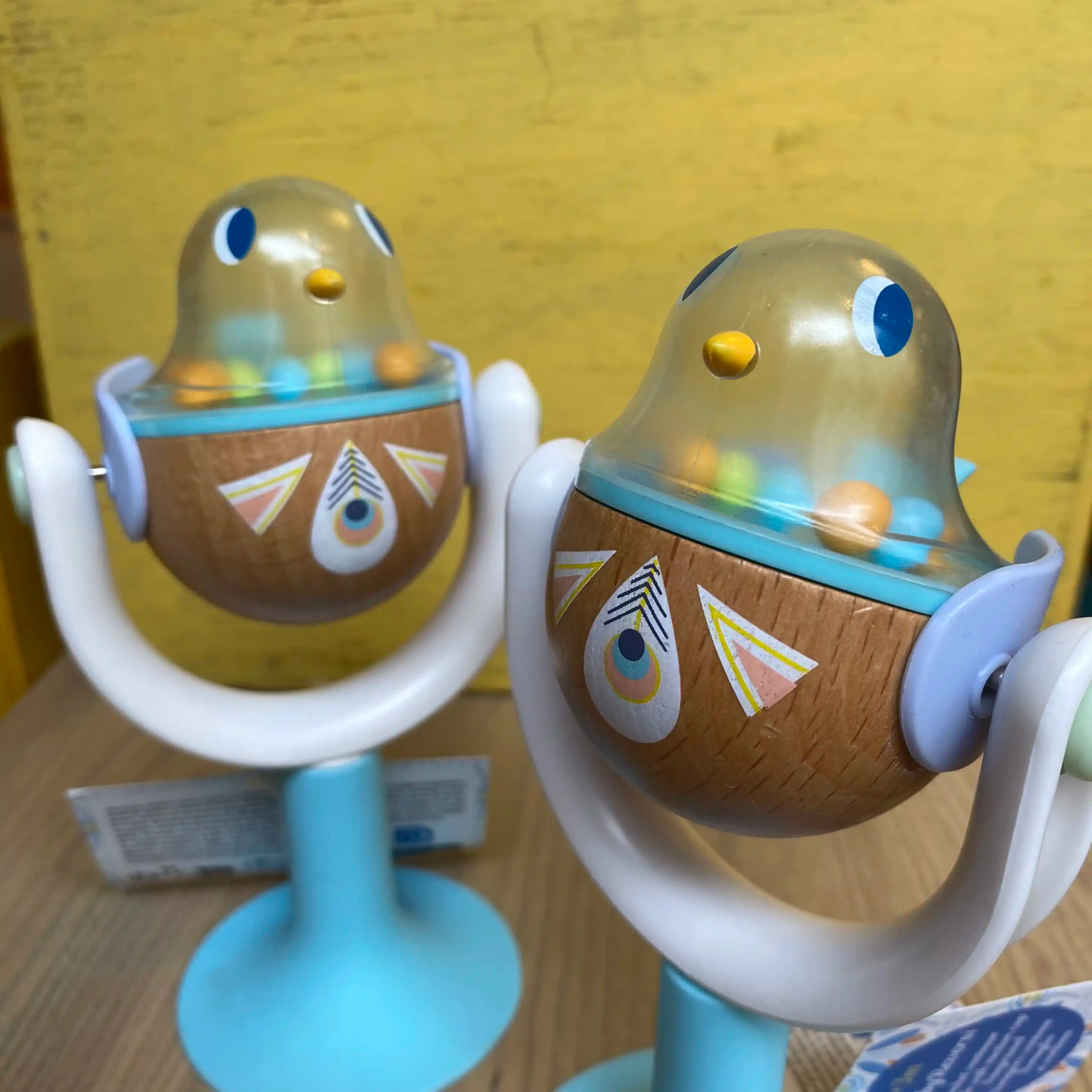 Hochet Oiseau Djeco - Baby Reversi Hochet ventouse +3m