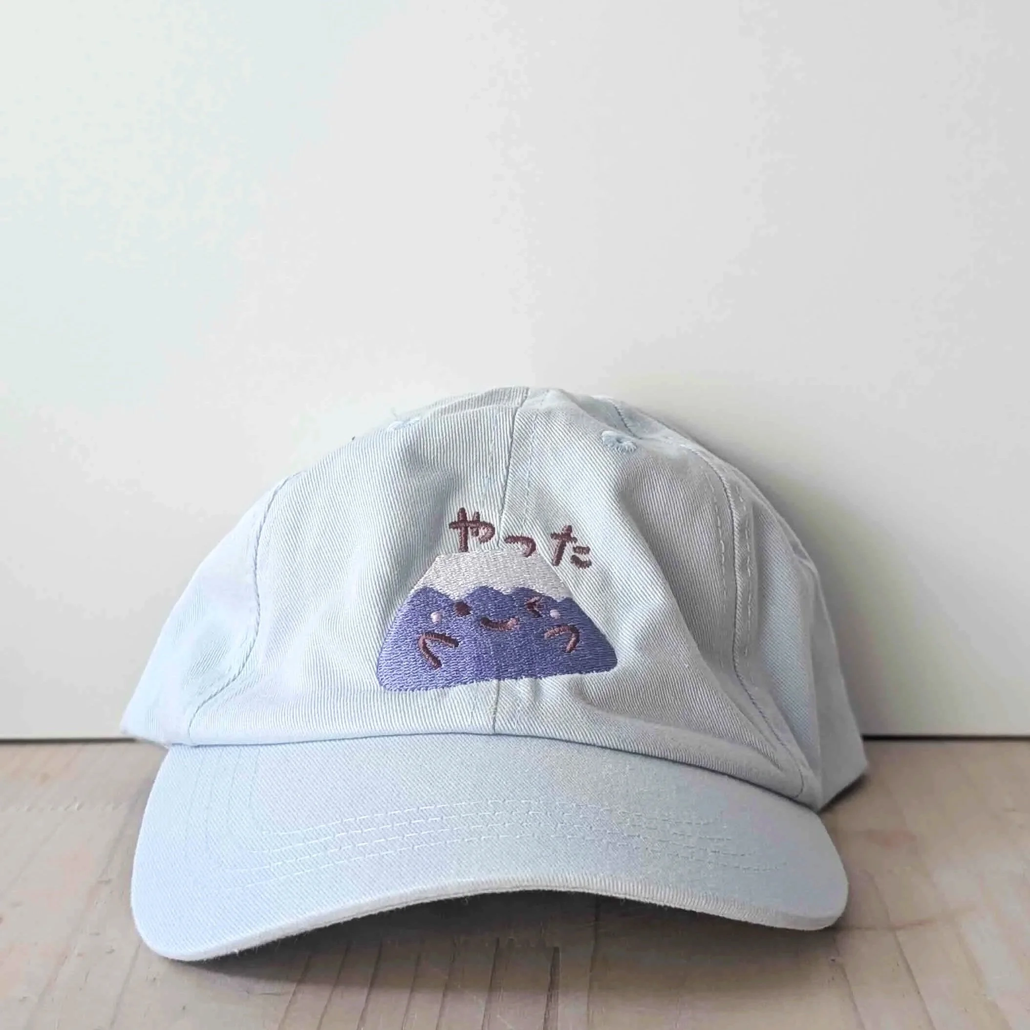 Casquette brodée Mont Fuji bleu ciel