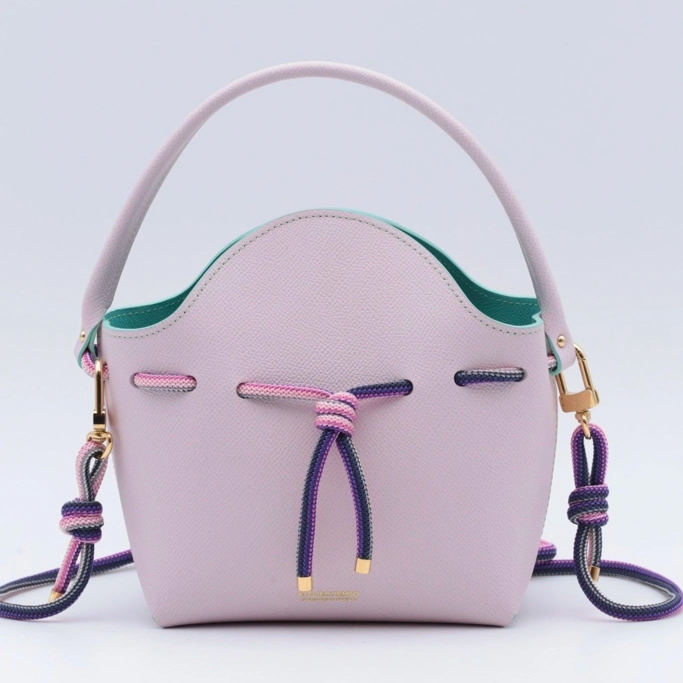 Mini Sac Seau Cuir - MINI BUCKET - Lilas