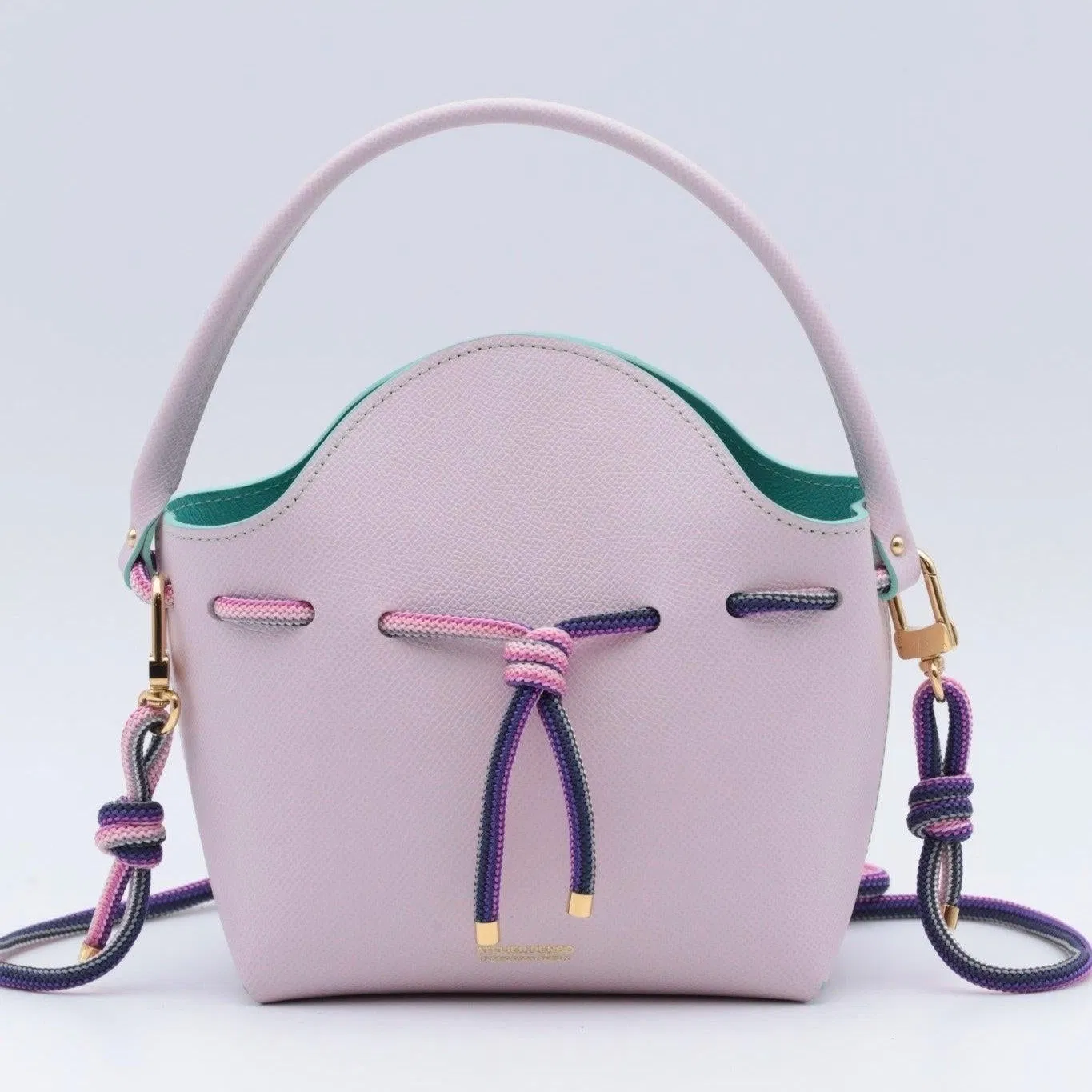 Mini Sac Seau Cuir - MINI BUCKET - Lilas