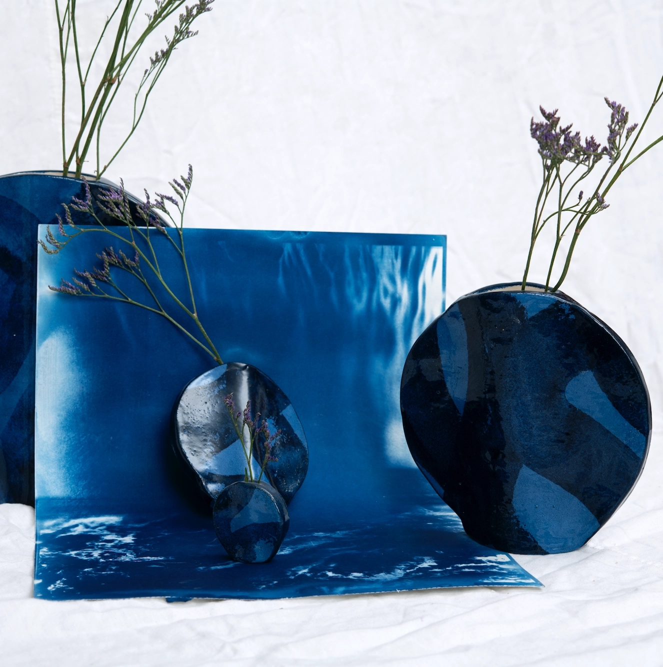 Grand Vase Ovni - Bleu